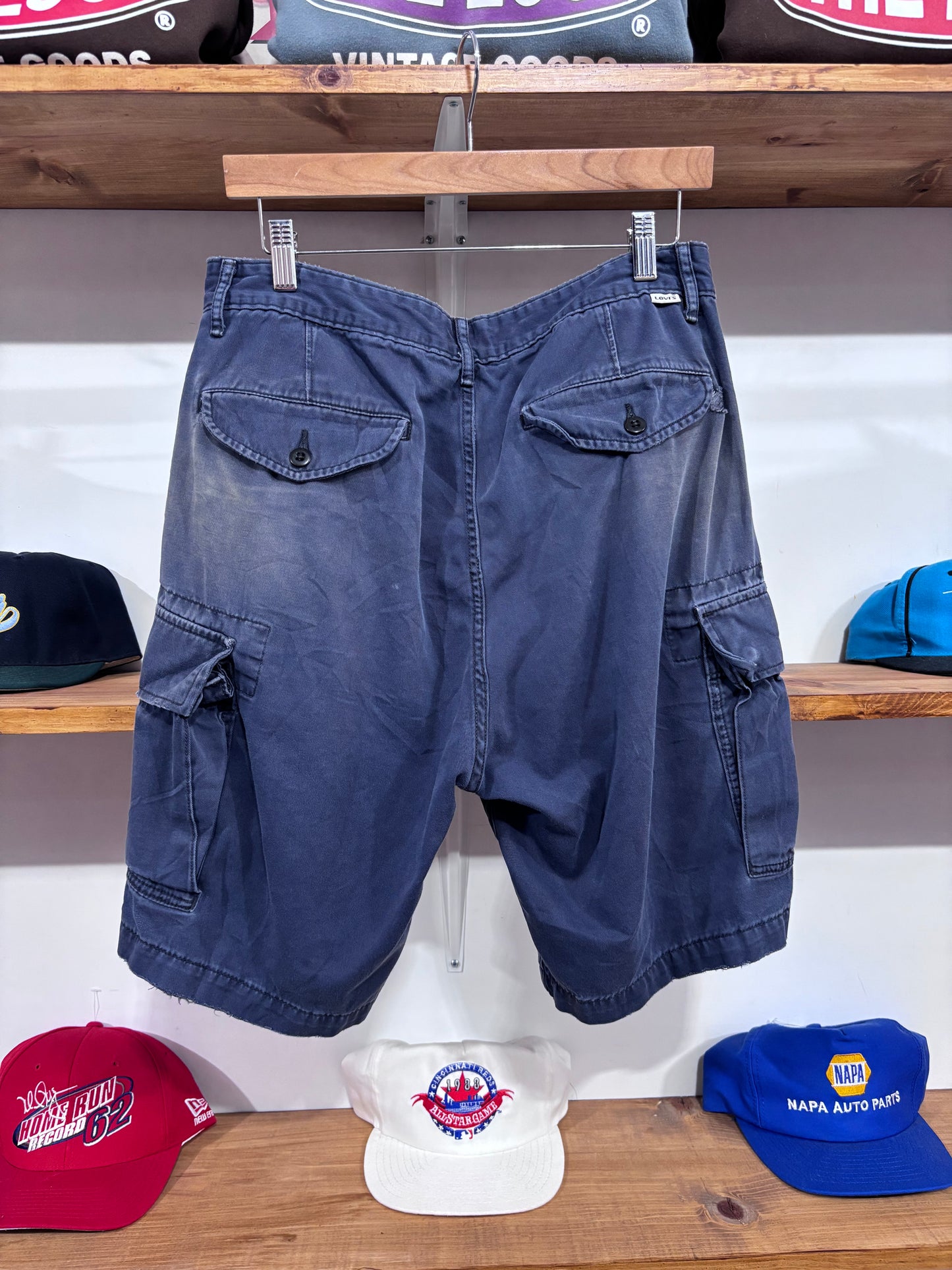 Vintage Levi’s Navy Faded Cargo Shorts