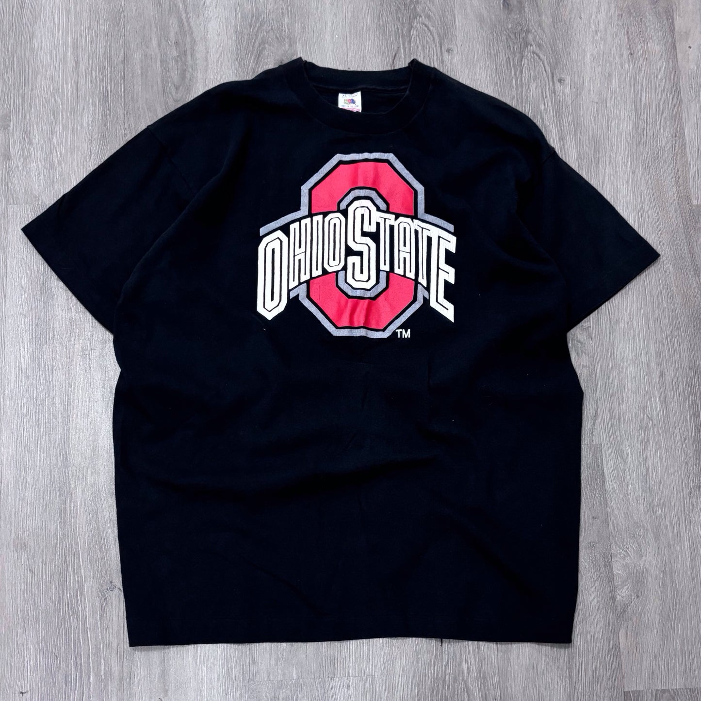 Vintage Ohio State Logo Black Tee