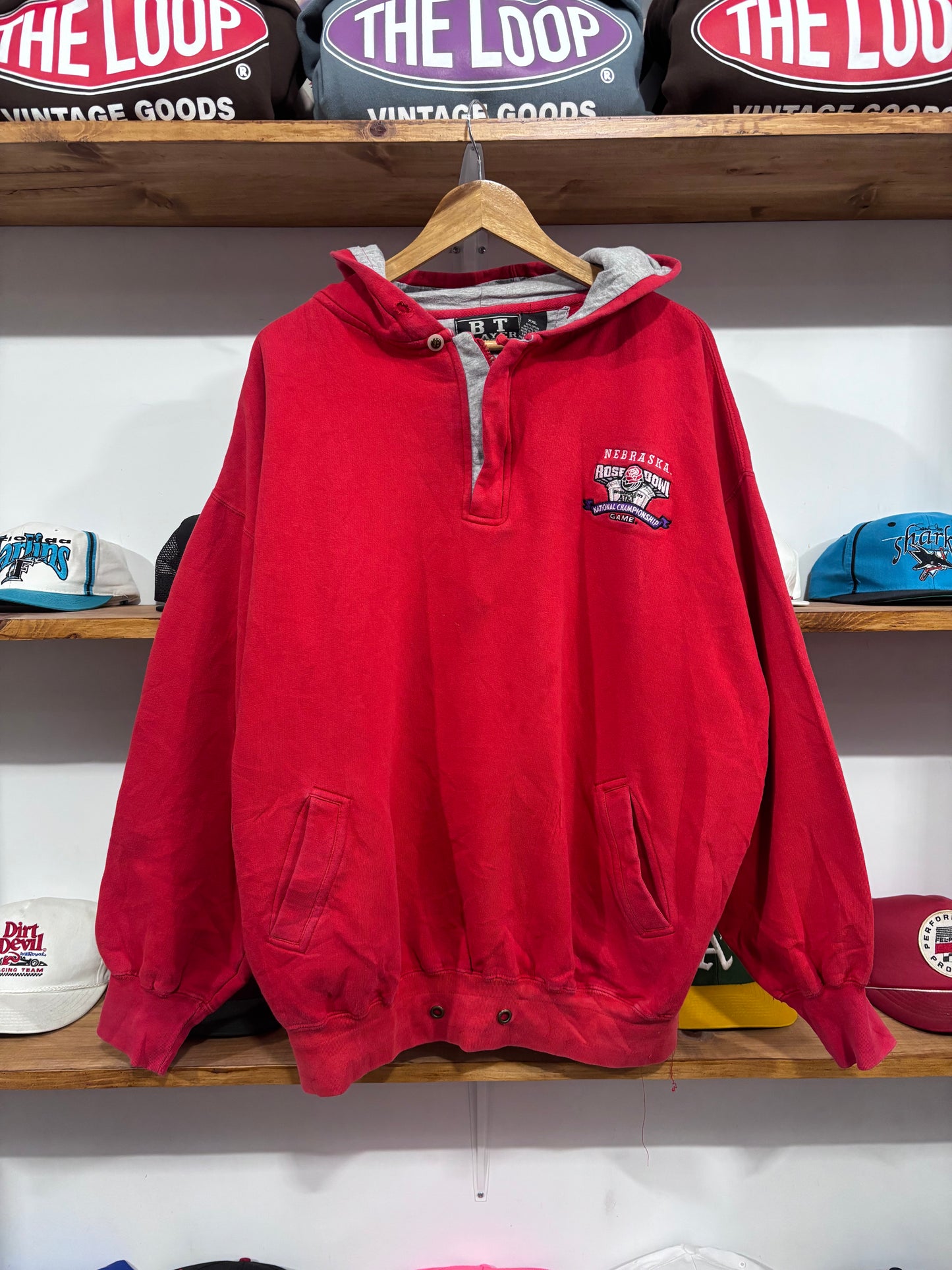 Vintage Nebraska Rose Bowl Hoodie