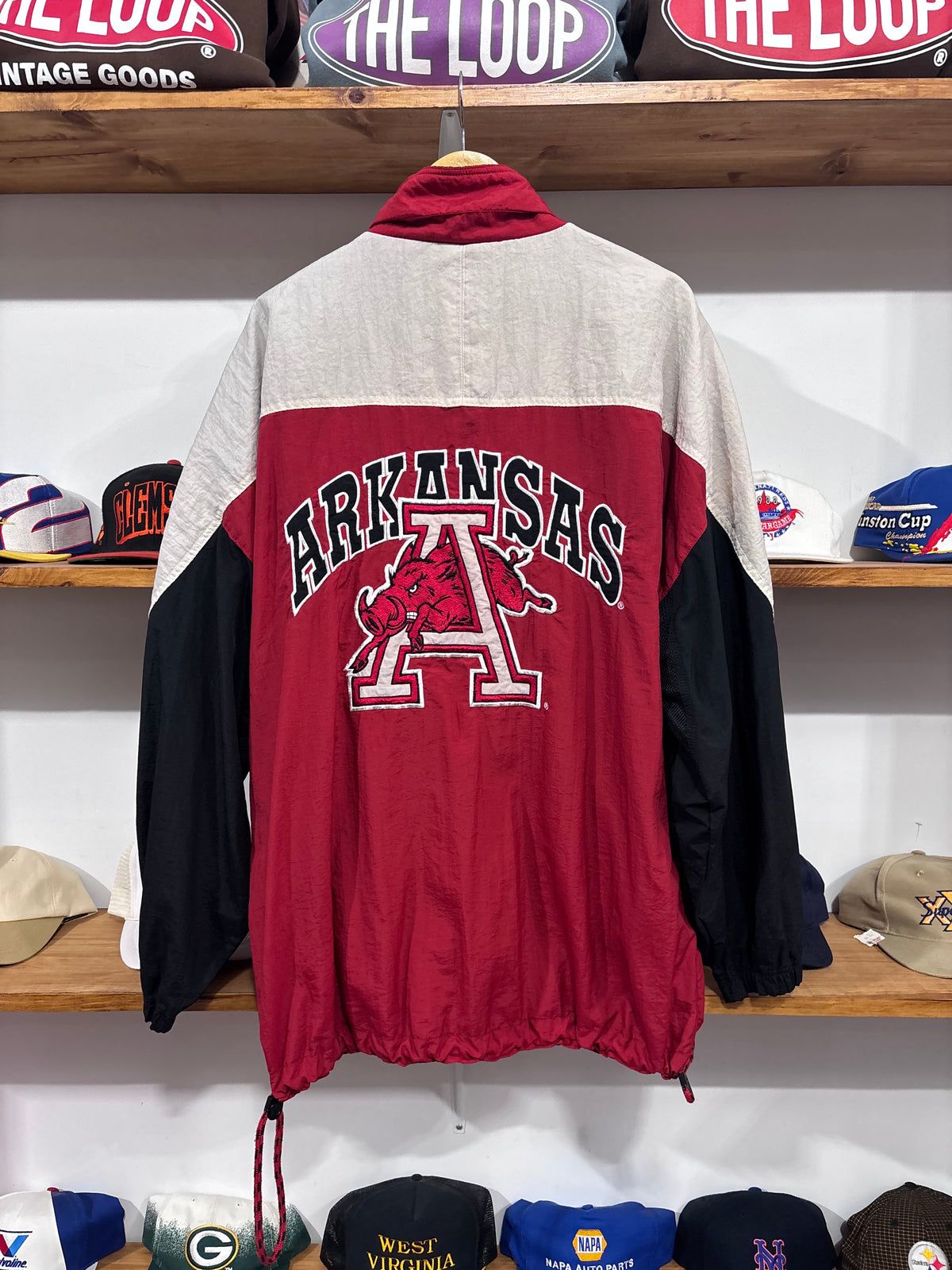 Vintage Arkansas Razorbacks Windbreaker Jacket