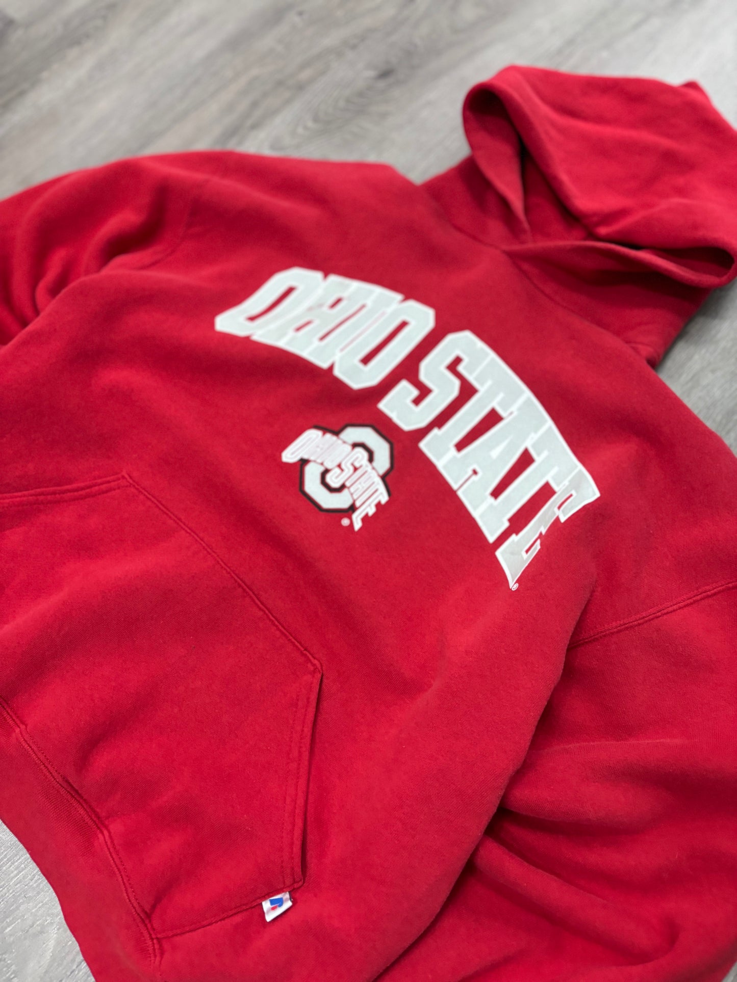 Vintage Ohio State Red Russell Hoodie