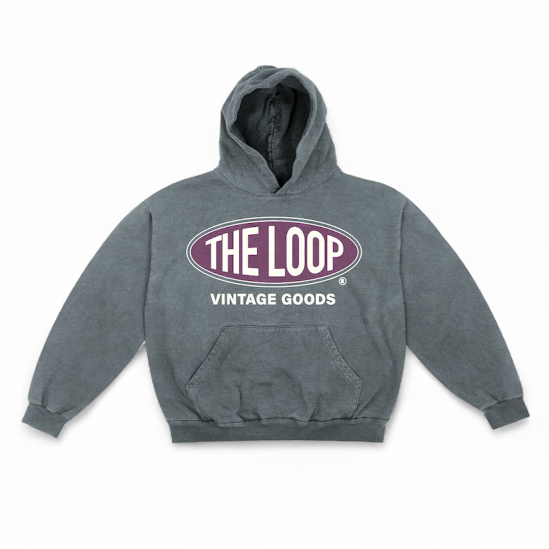 Vintage Washed Blue Hoodie