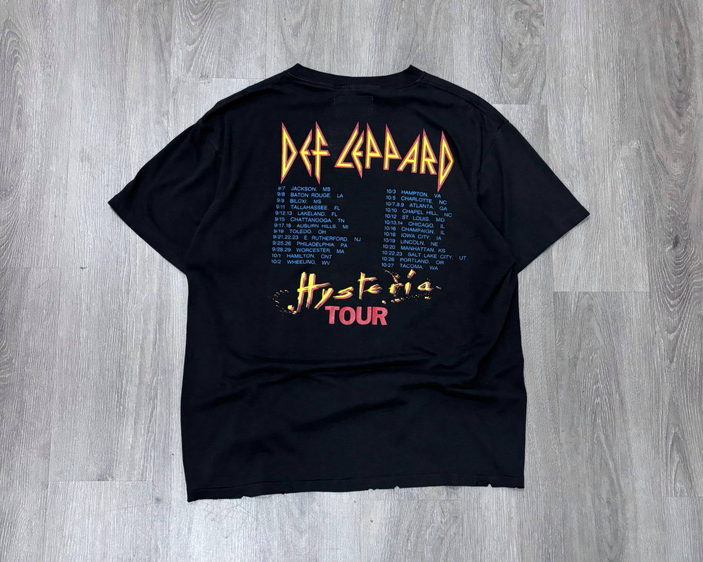 Vintage Def Leppard Hysteria Tour Tee