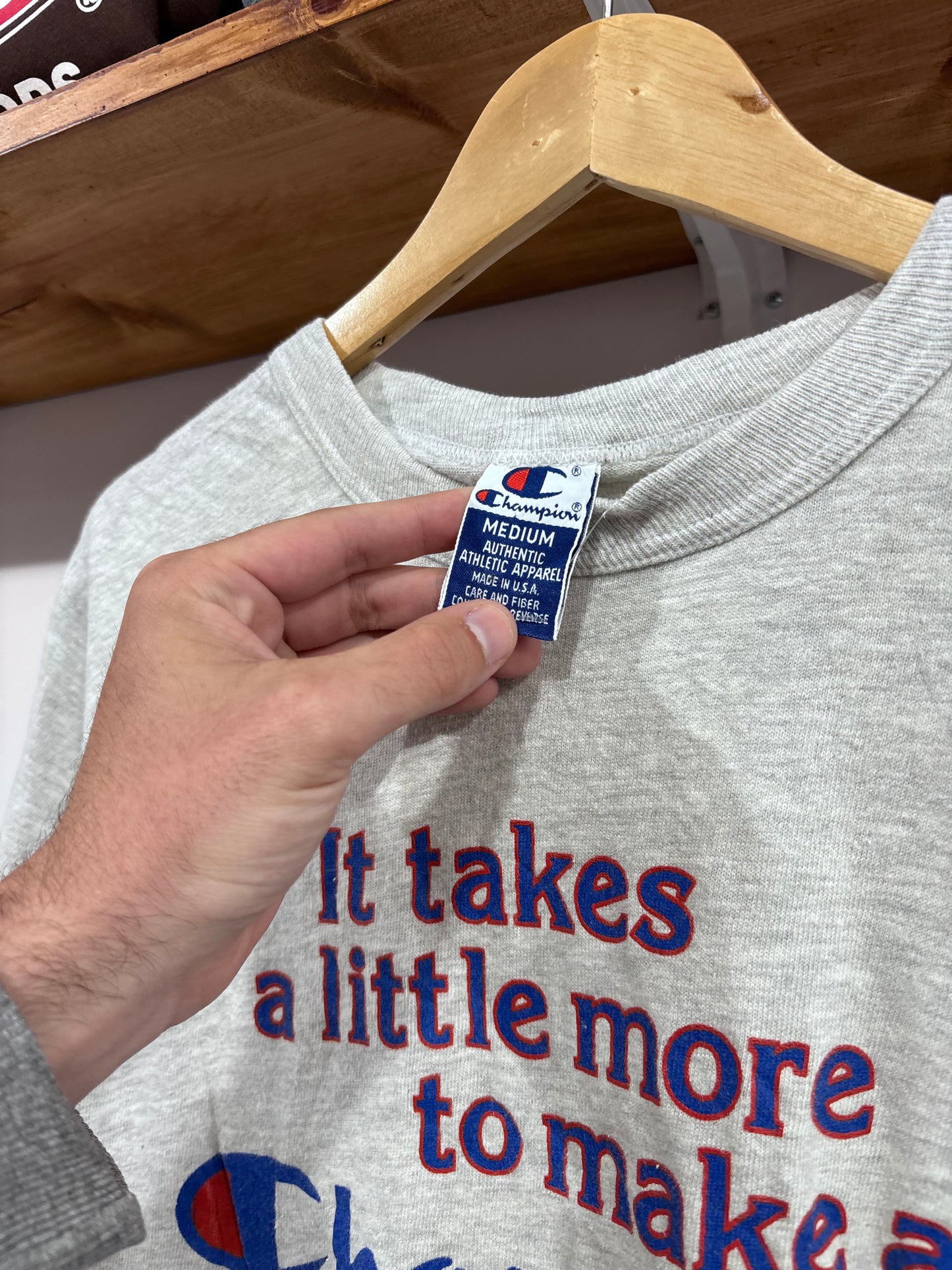 Vintage Champion Slogan Tee