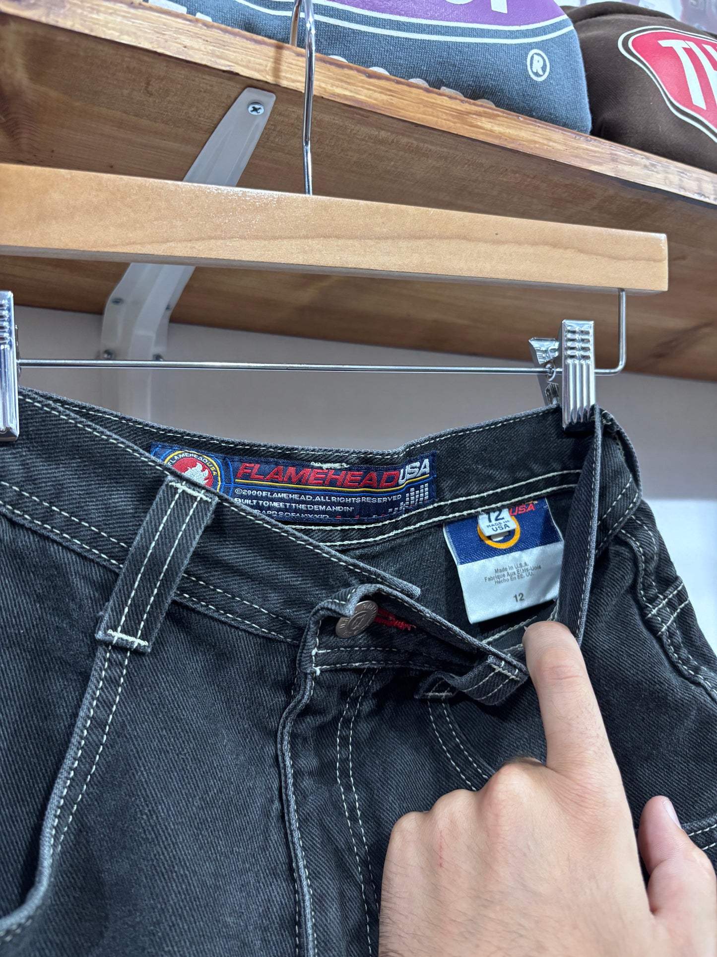 Vintage Flamehead USA Jean Shorts