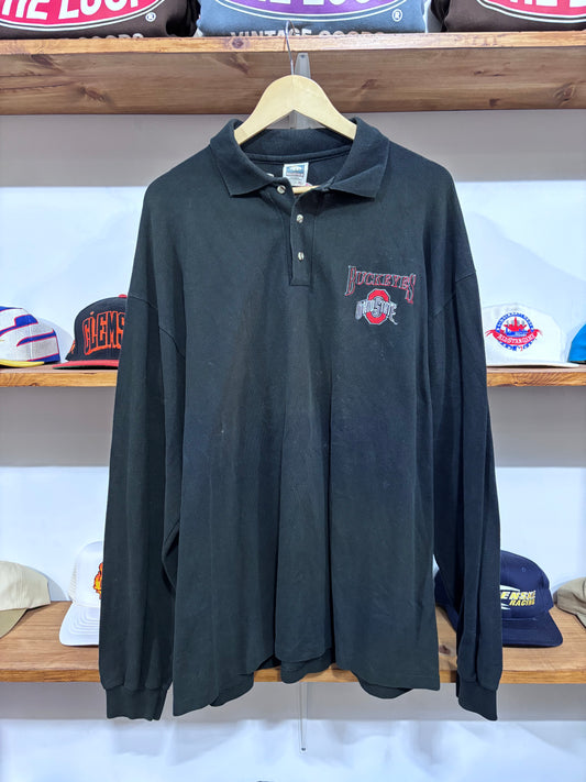Vintage Ohio State Long Sleeve Polo