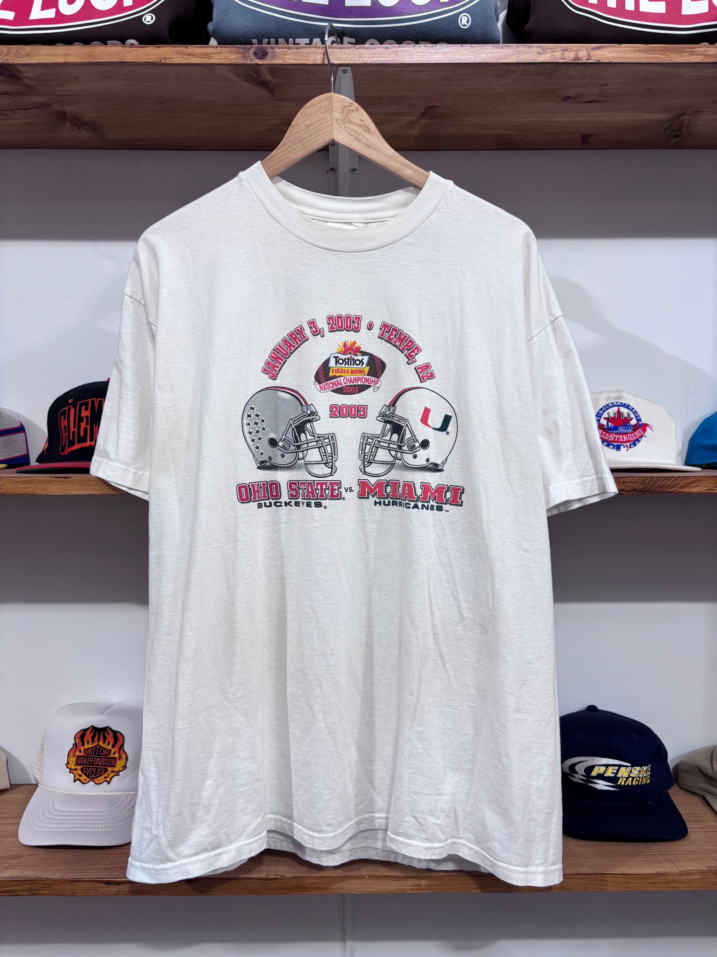 Vintage Ohio State Miami Hurricanes Tee