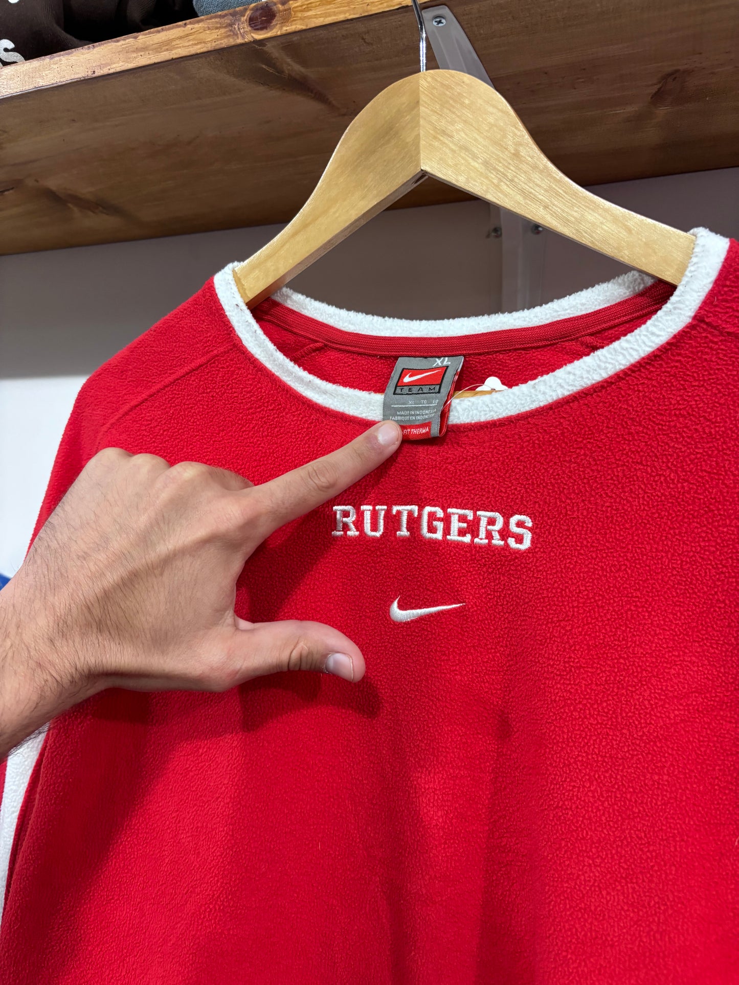 Vintage Rutgers Nike Center Swoosh Long Sleeve