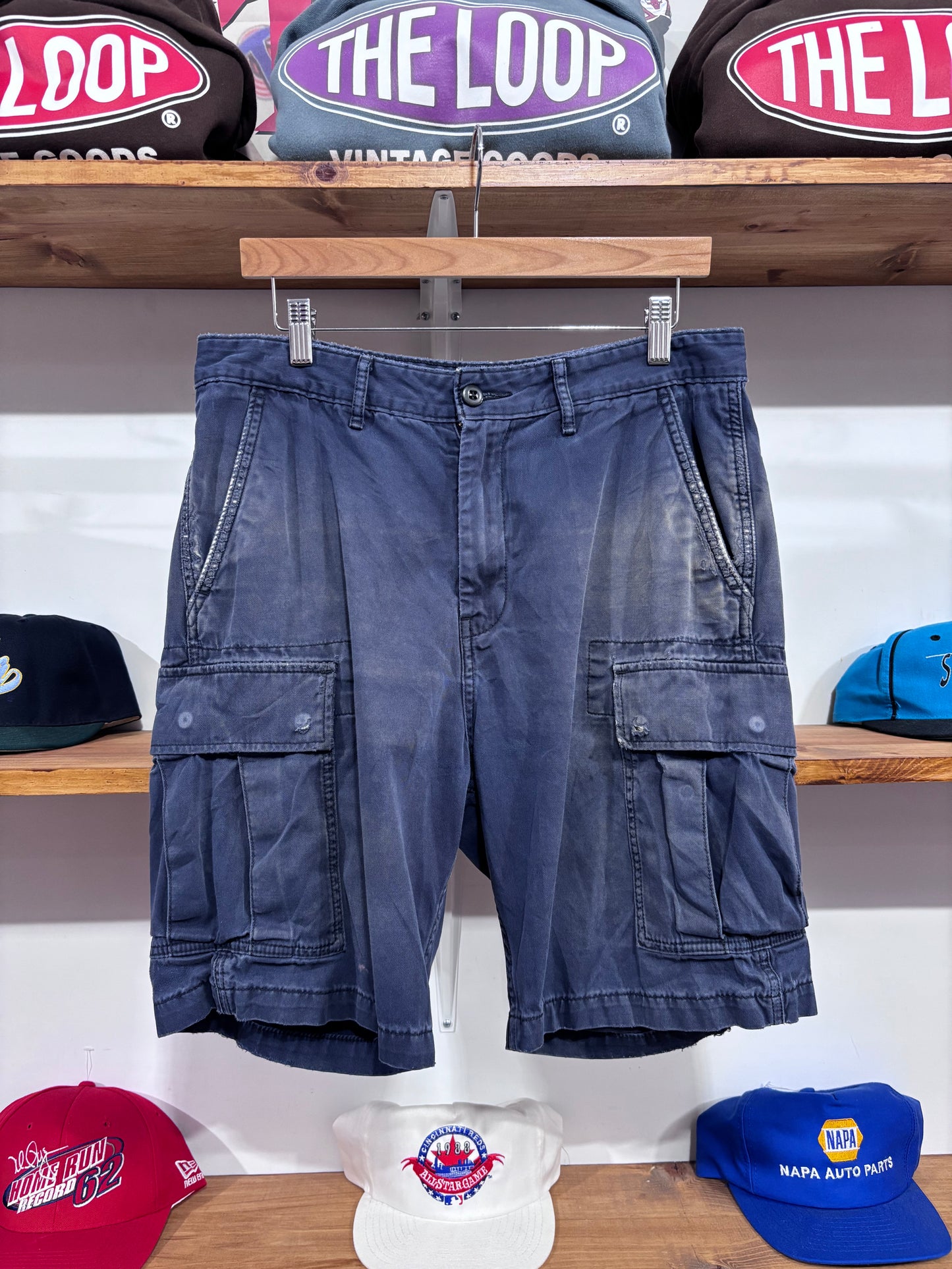 Vintage Levi’s Navy Faded Cargo Shorts