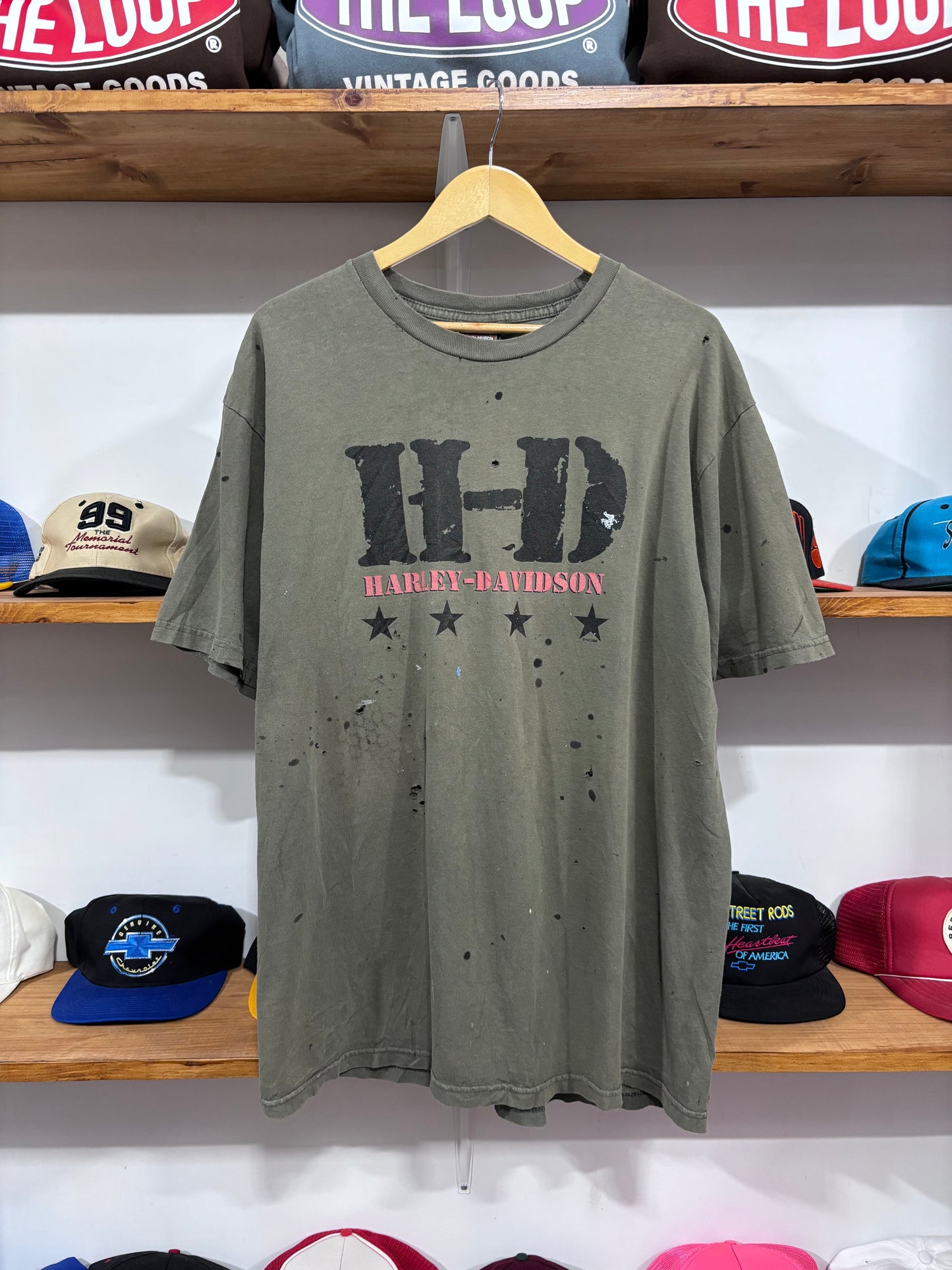 Vintage Harley Davidson Distressed Tee