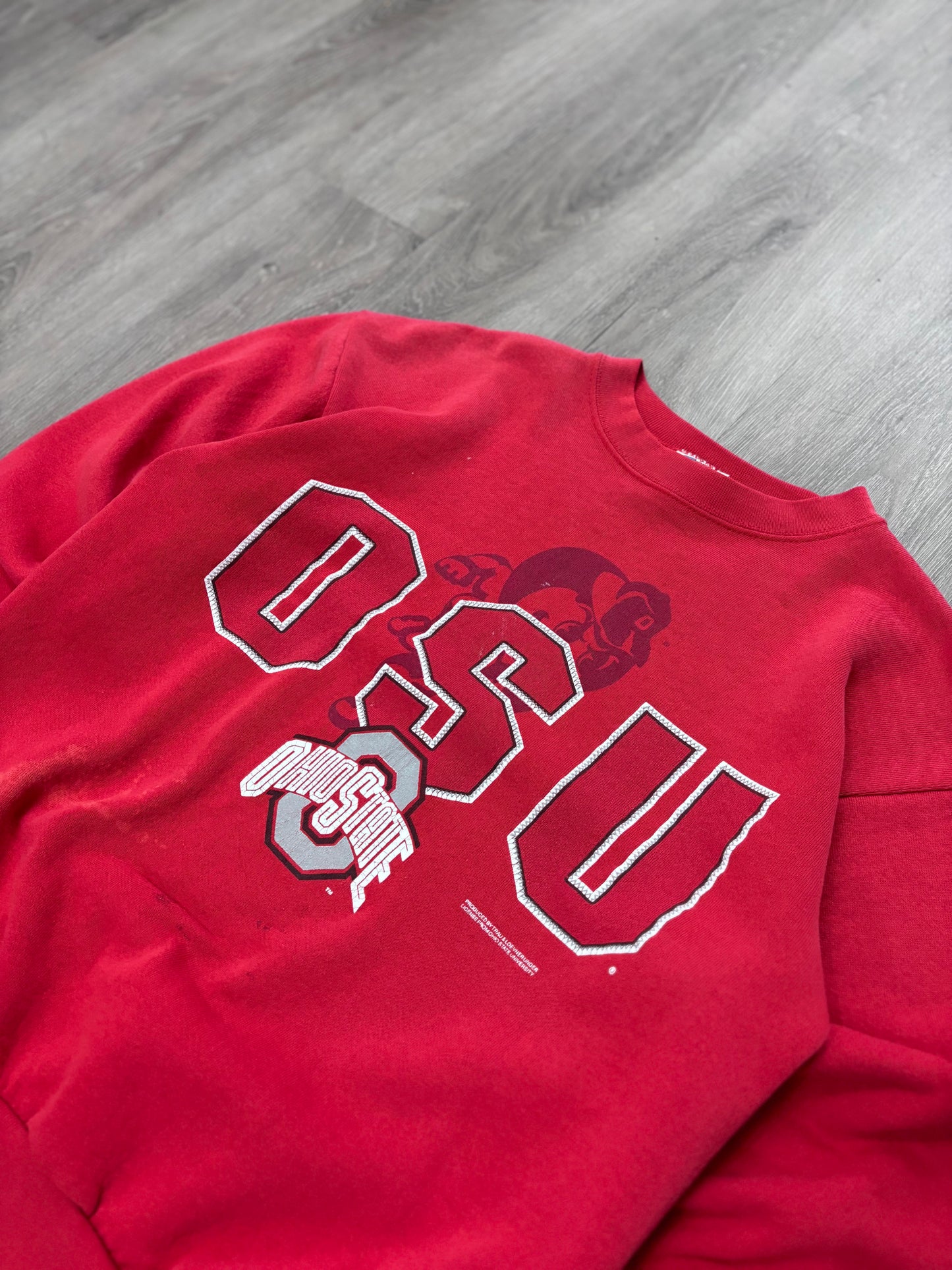 Vintage Ohio State Brutus Red Crewneck