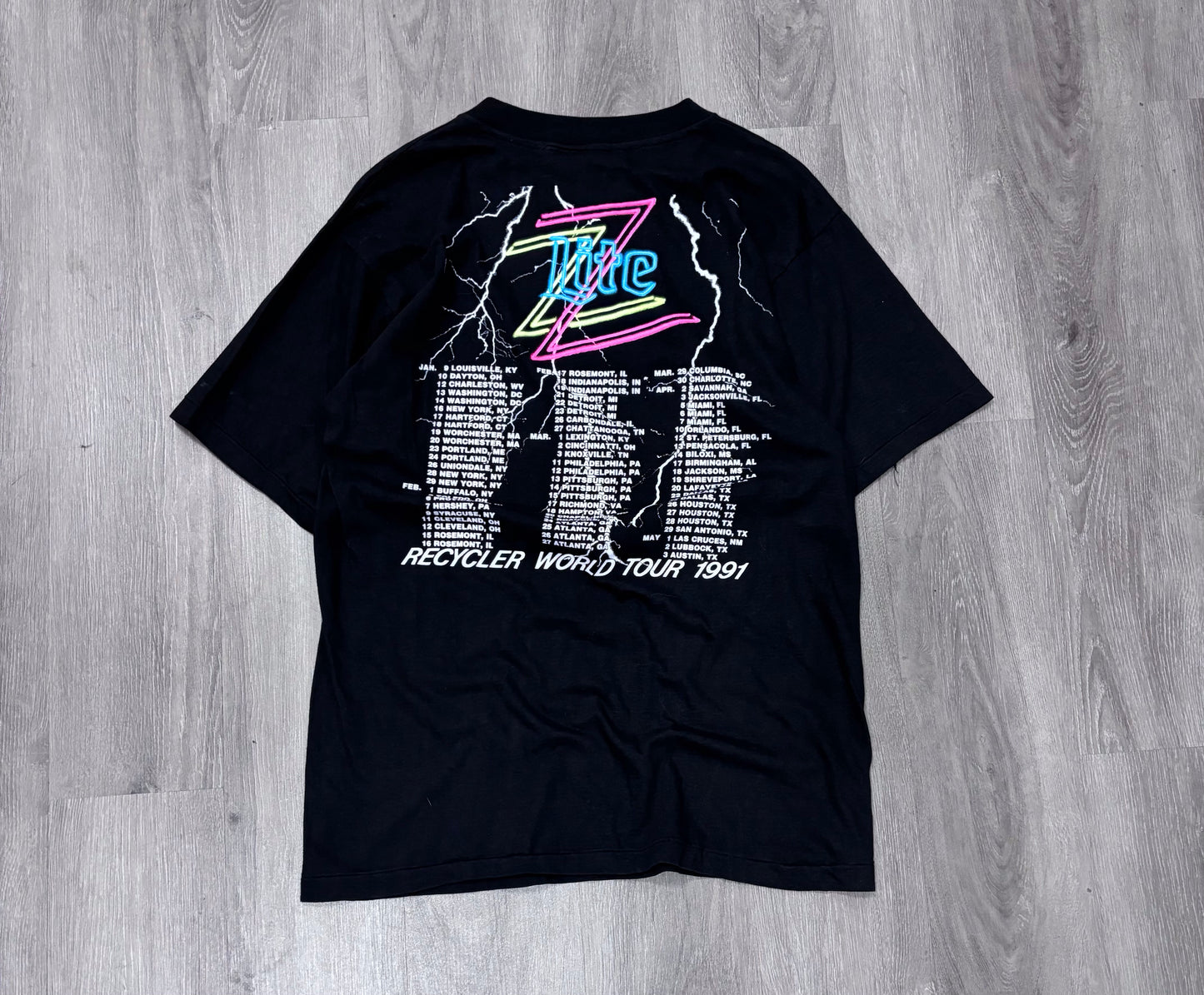 Vintage ZZ Top Recycler ‘91 Tour Tee