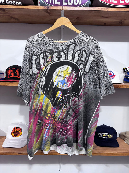 Vintage Pittsburgh Steelers AOP Tee