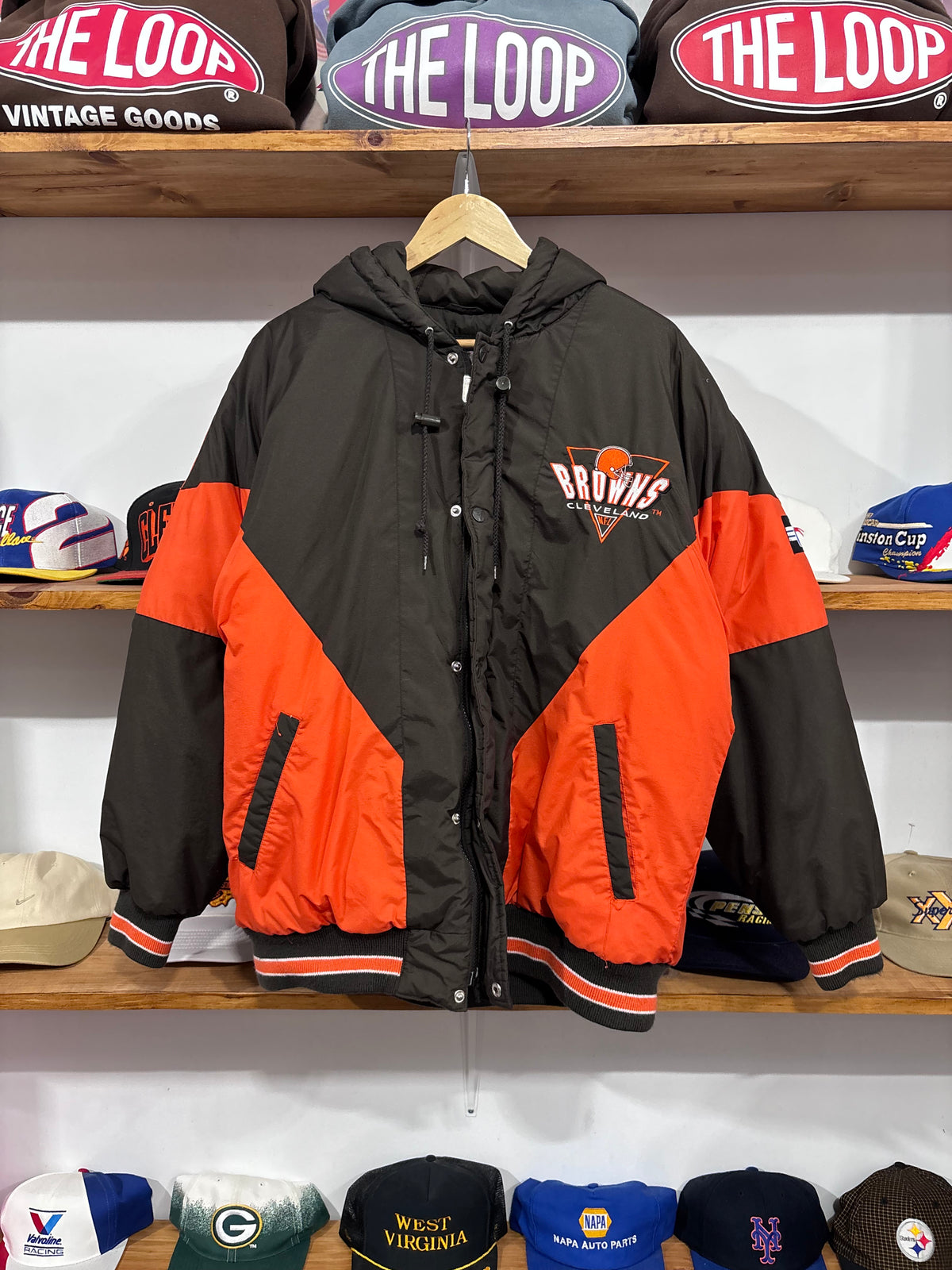 Vintage Cleveland Browns Puffer Jacket