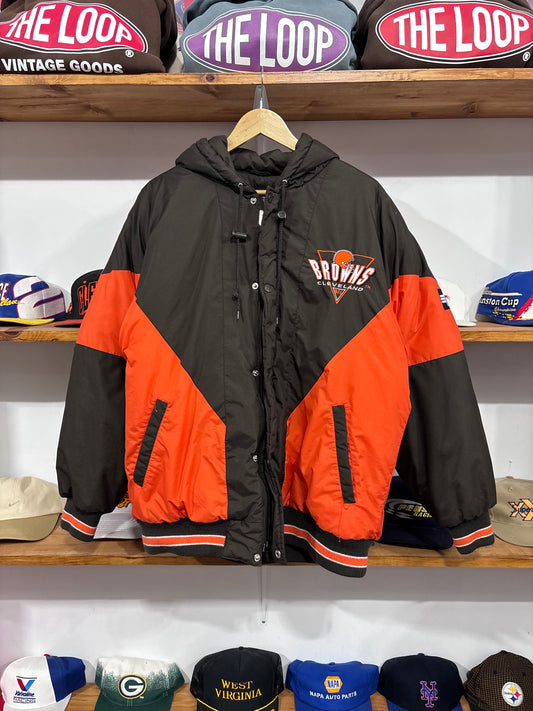 Vintage Cleveland Browns Puffer Jacket