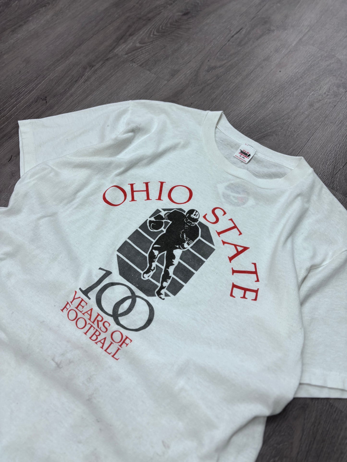 Vintage Ohio State 100 Years of Football Tee