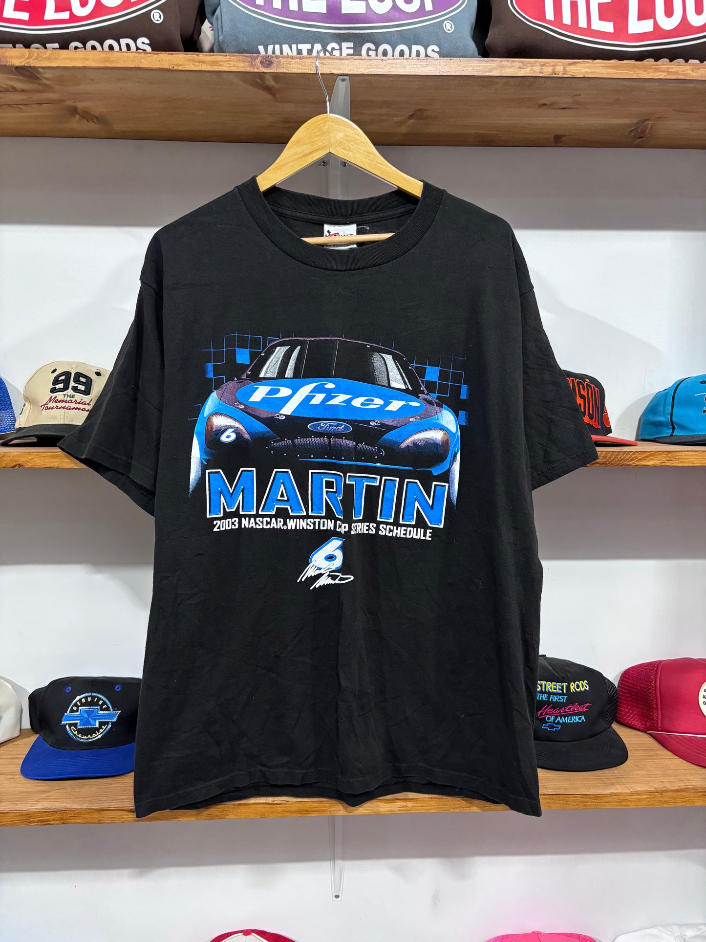 Vintage Mark Martin Pfizer Racing Tee