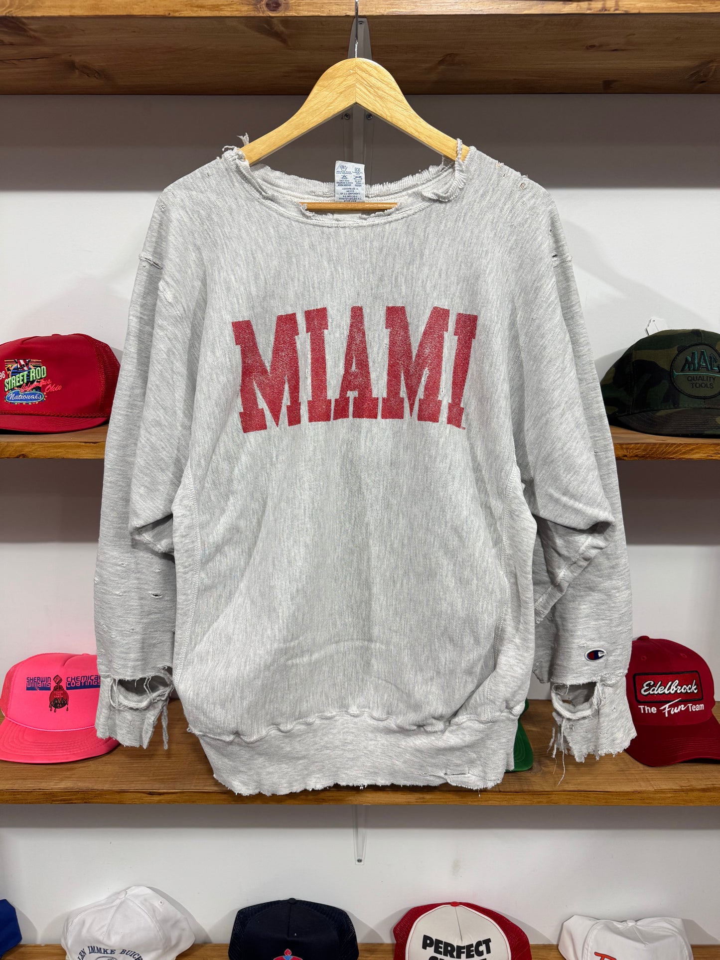 Vintage Miami Reverse Weave Crew
