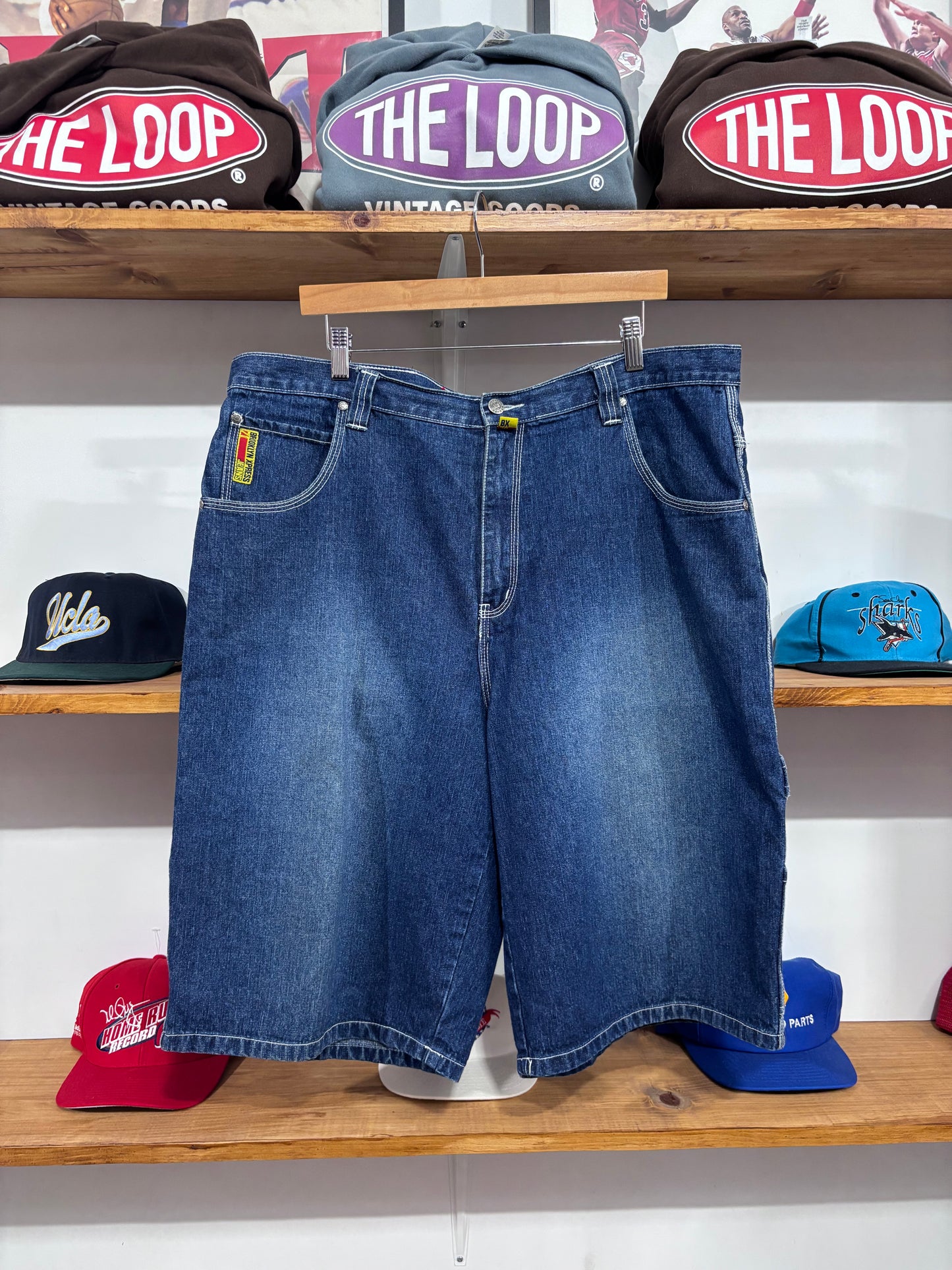 Vintage Brooklyn Xpress Baggy Jean Shorts