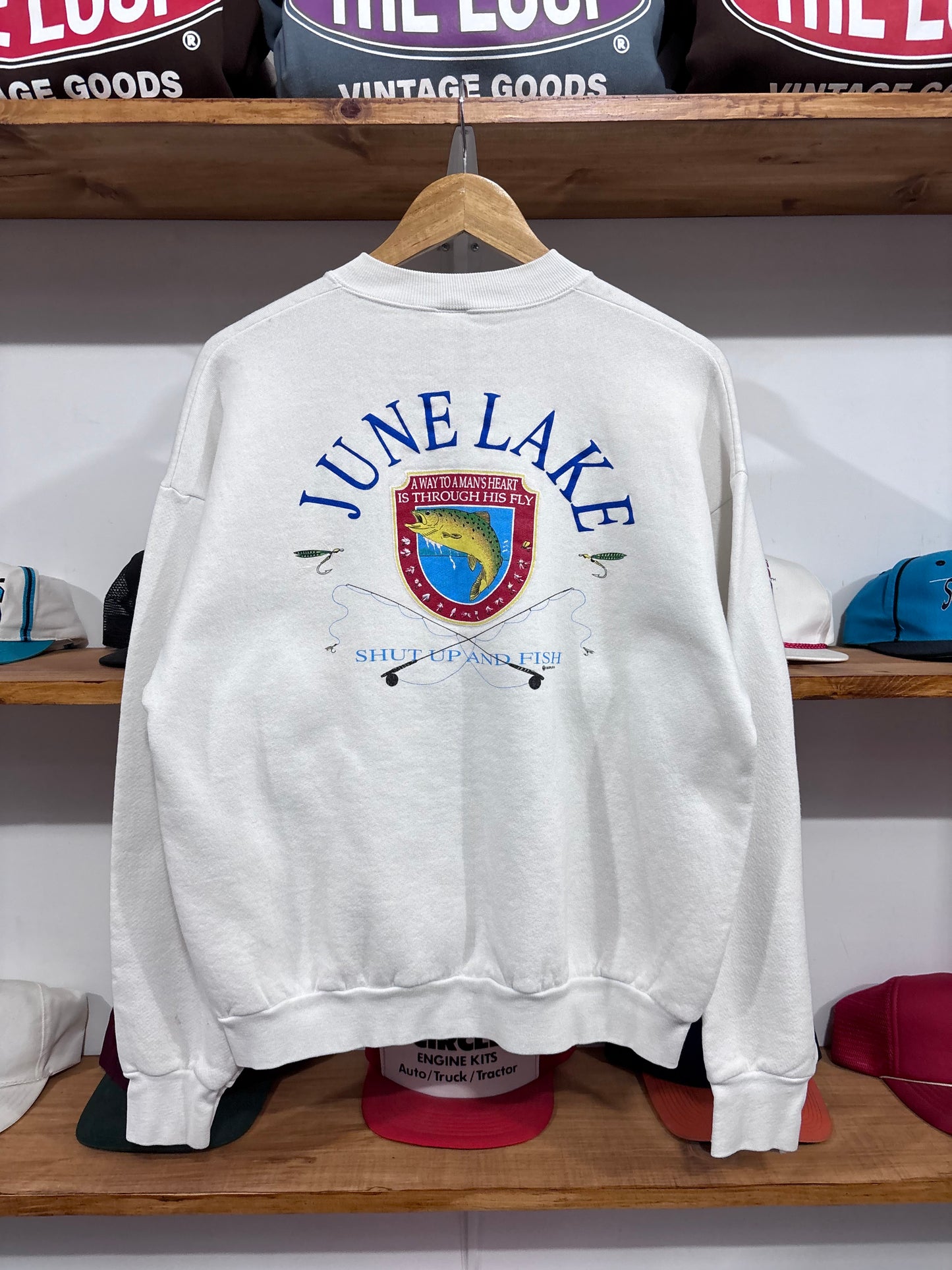 Vintage June Lake Fishing Crewneck
