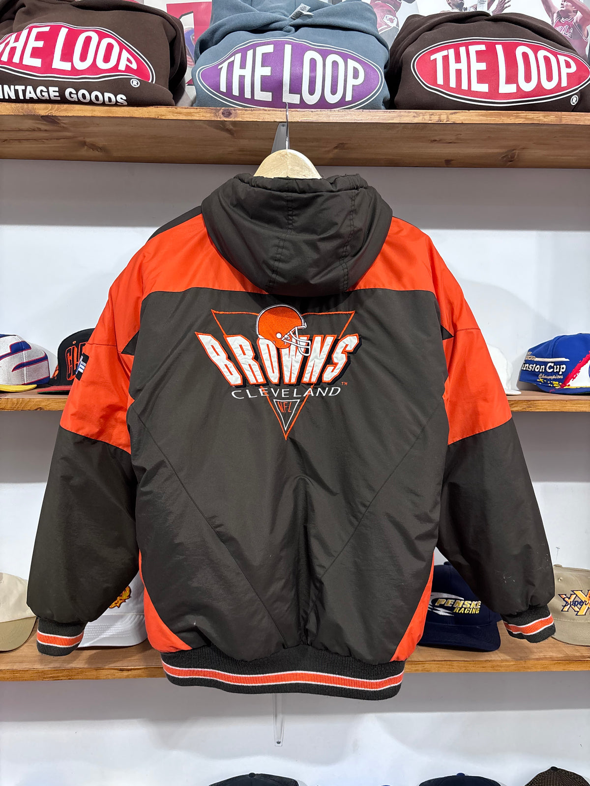 Vintage Cleveland Browns Puffer Jacket