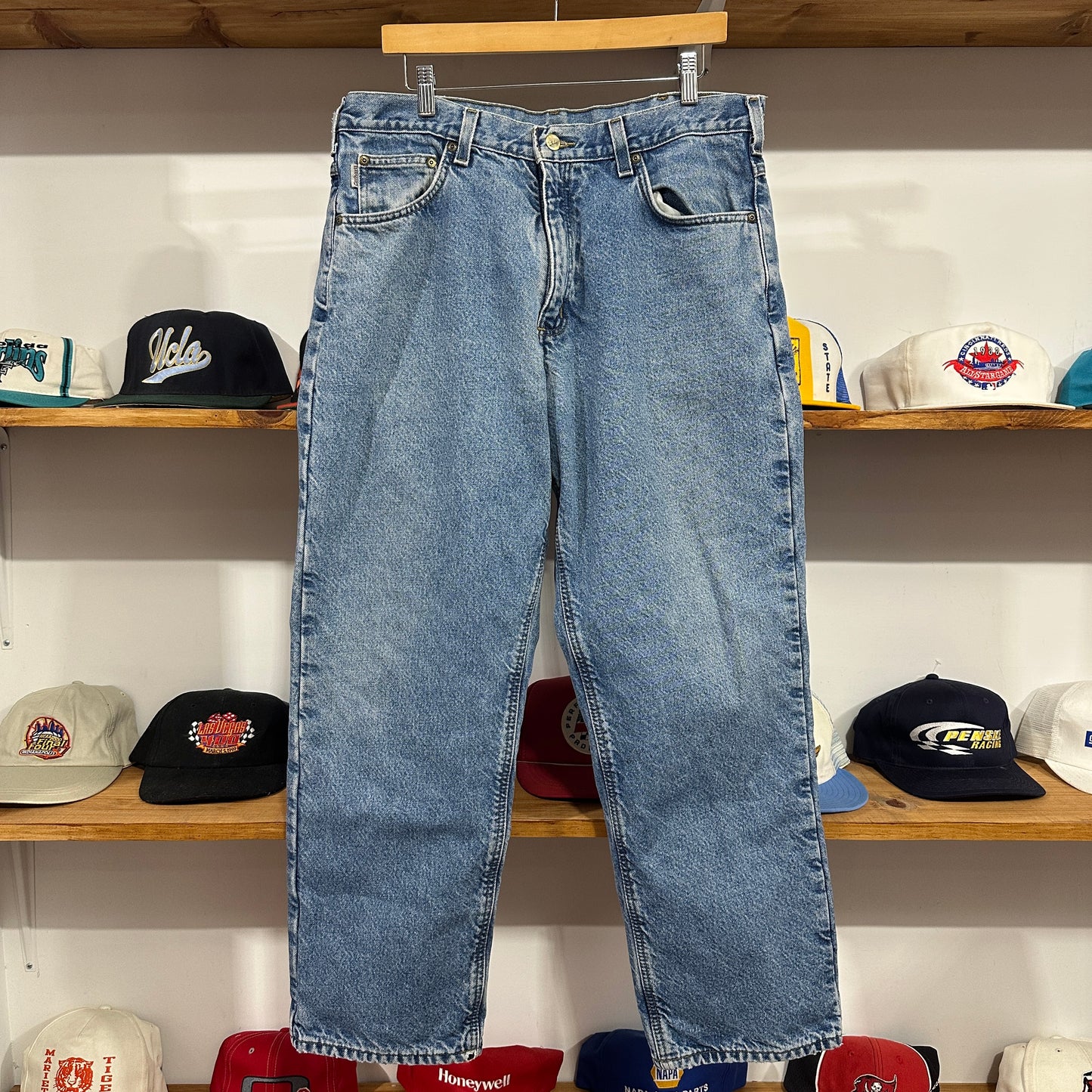 Vintage Carhartt Blanket Lined Blue Jeans