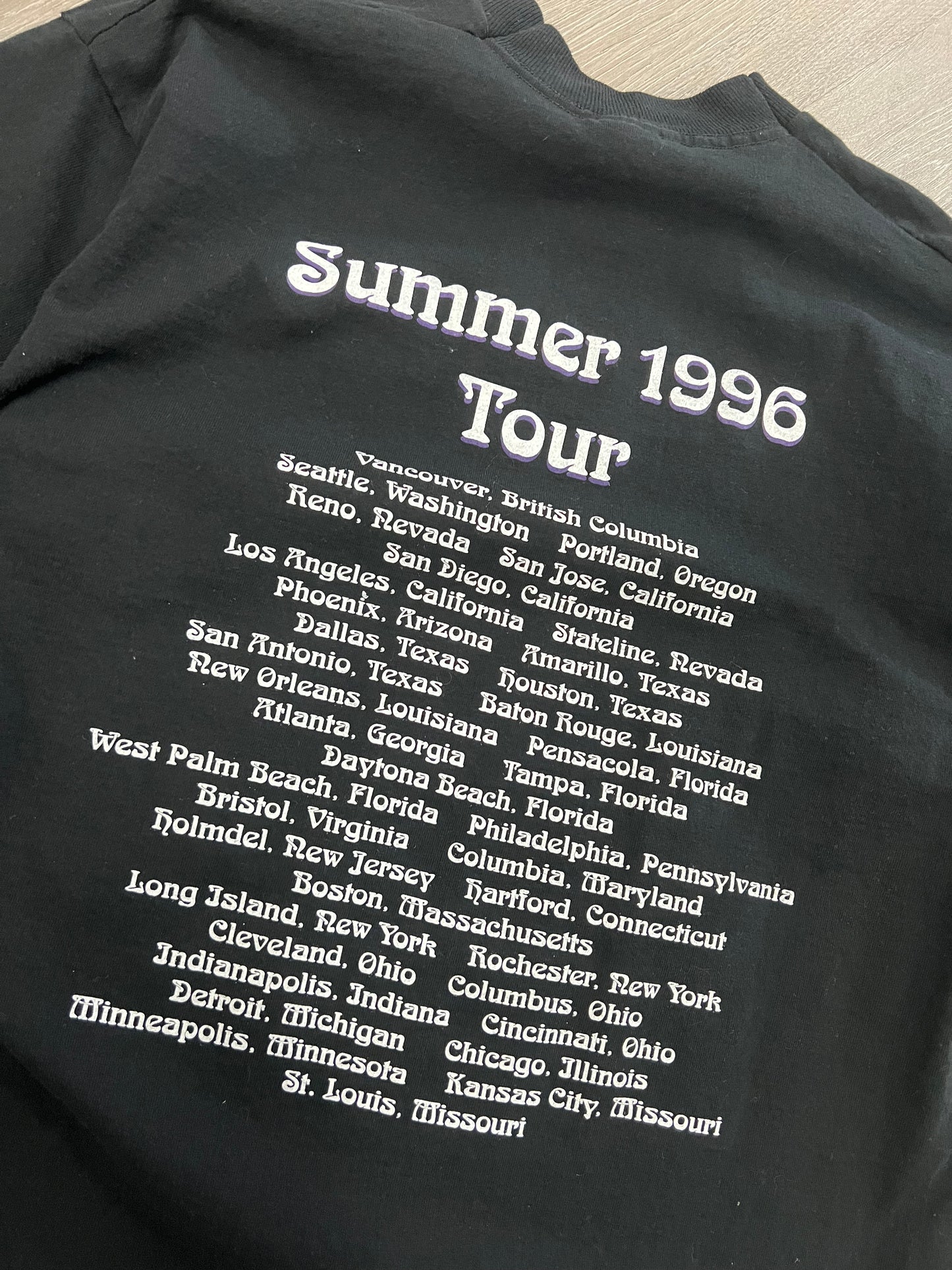 Vintage The Moody Blues ‘96 Tour Tee