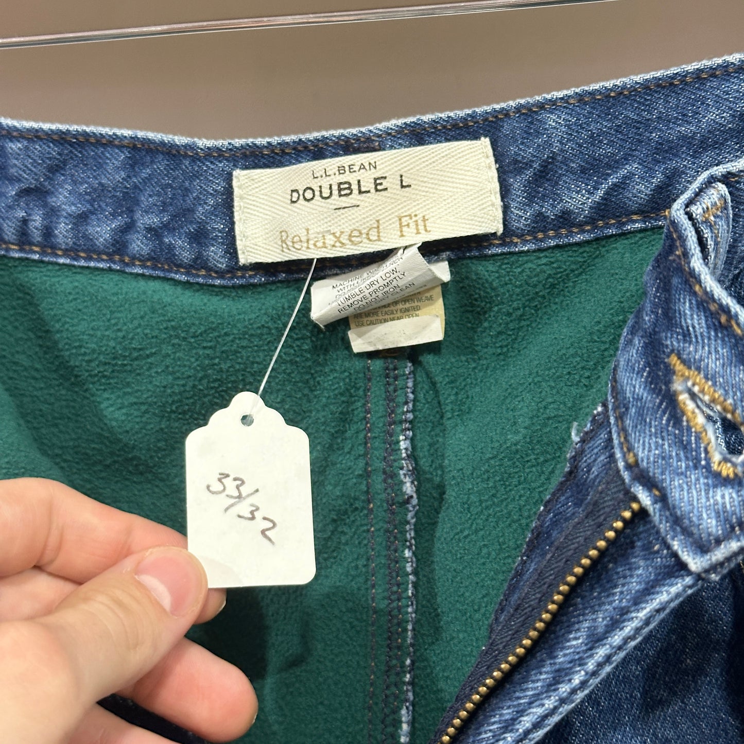Vintage L.L.Bean Blanket Lined Blue Jeans