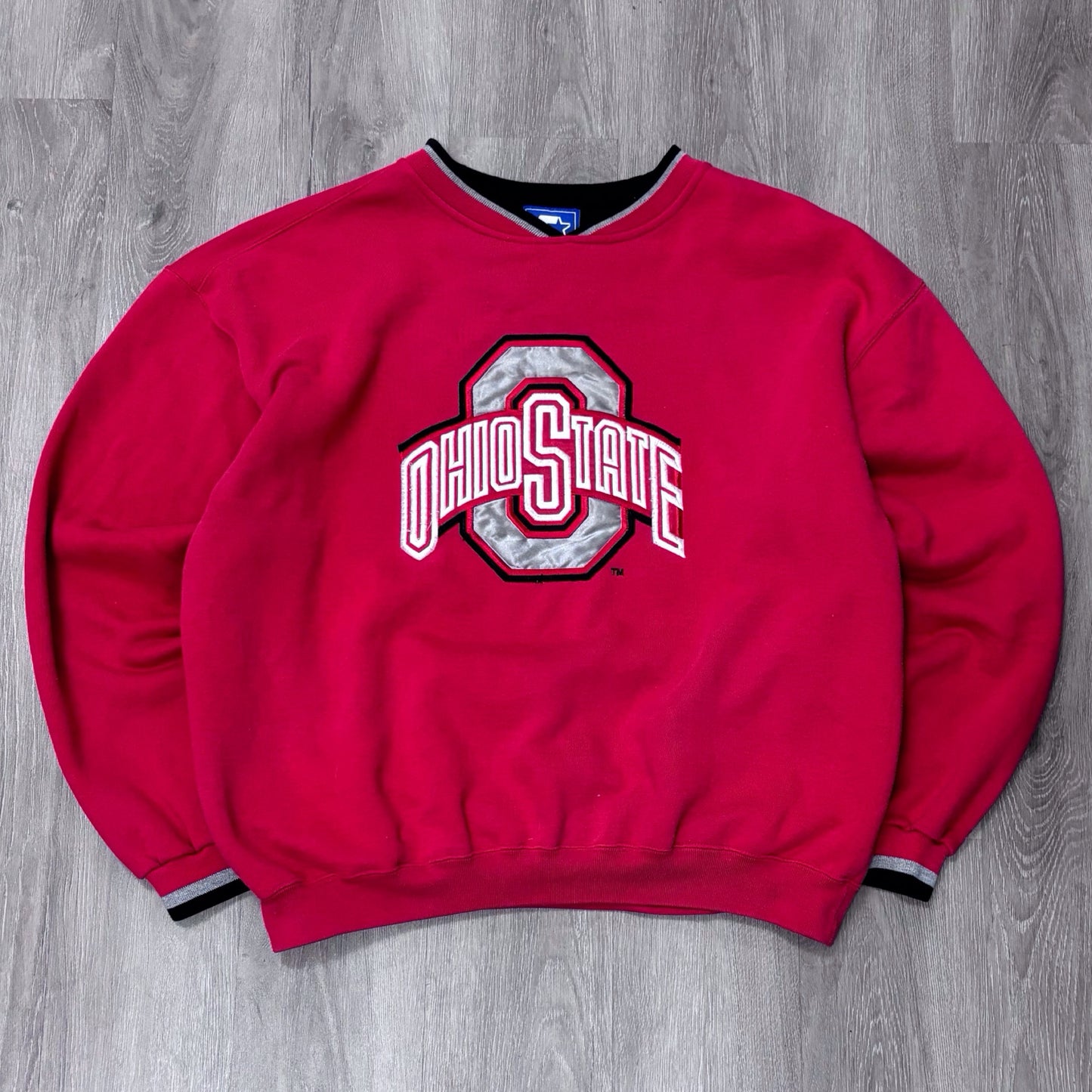 Vintage Ohio State Logo Starter Red Crewneck