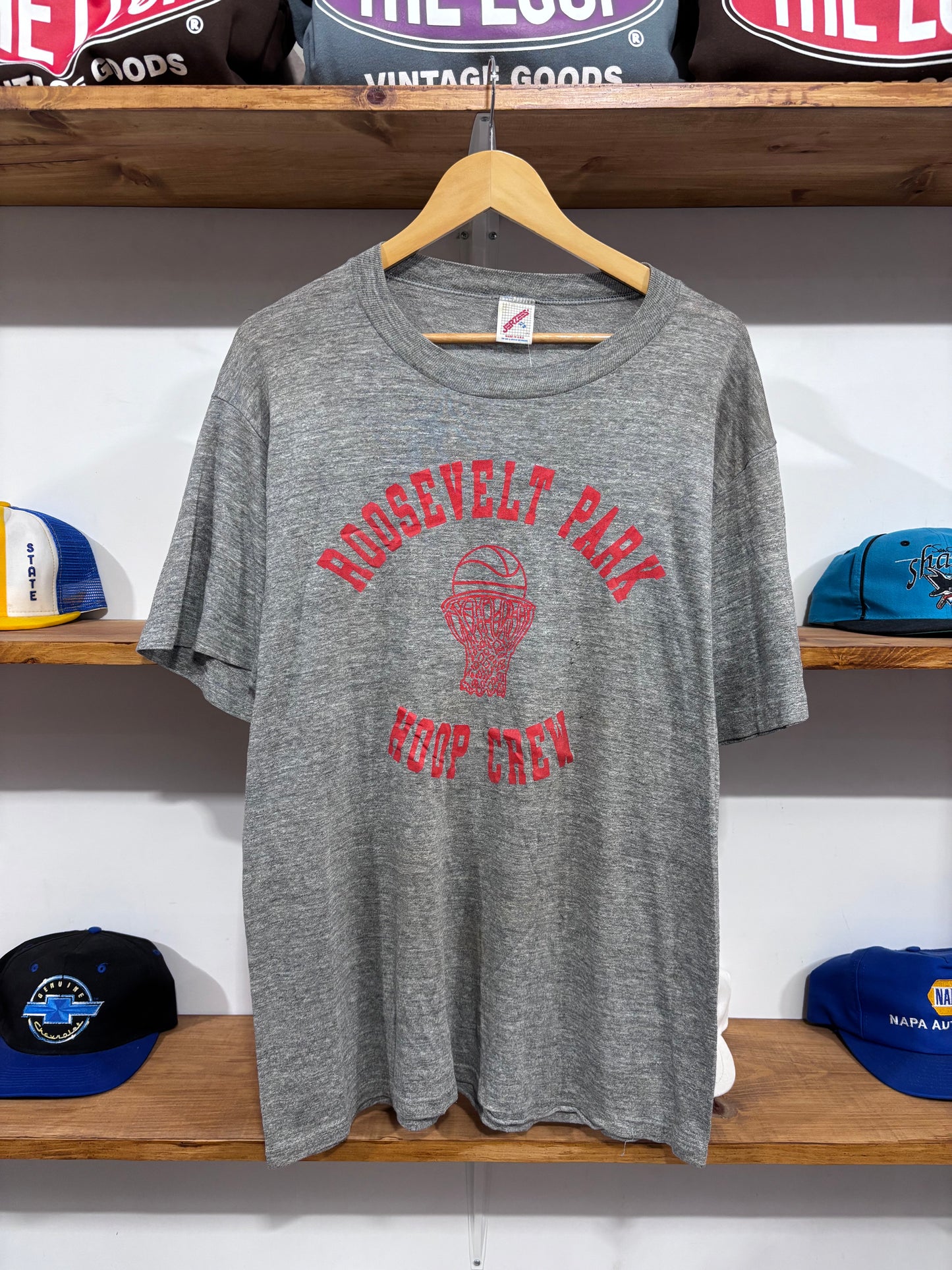 Vintage Roosevelt Park Hoop Crew Tee