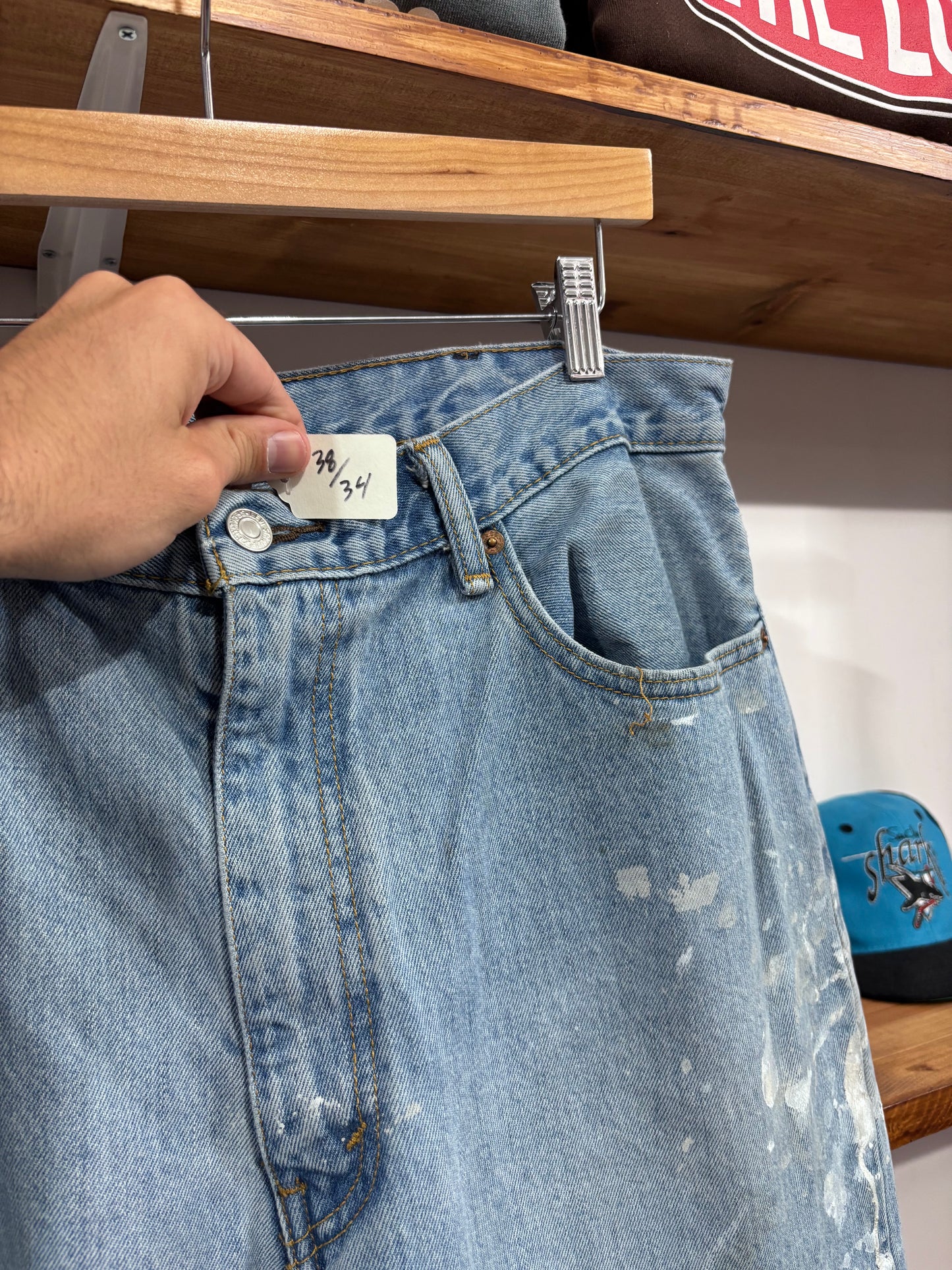 Vintage Levi’s Distressed Light Wash Jeans