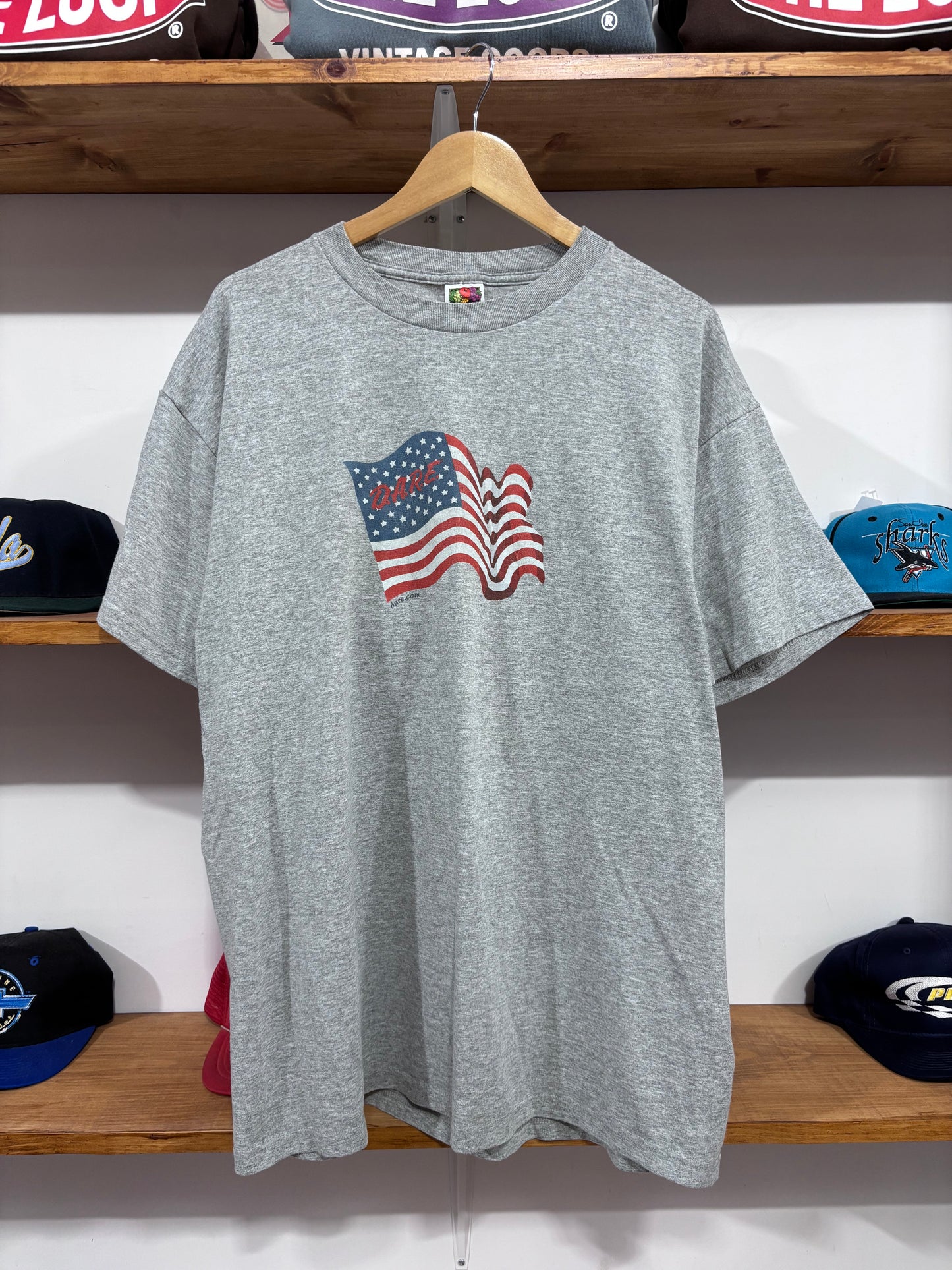 Vintage DARE American Flag Tee
