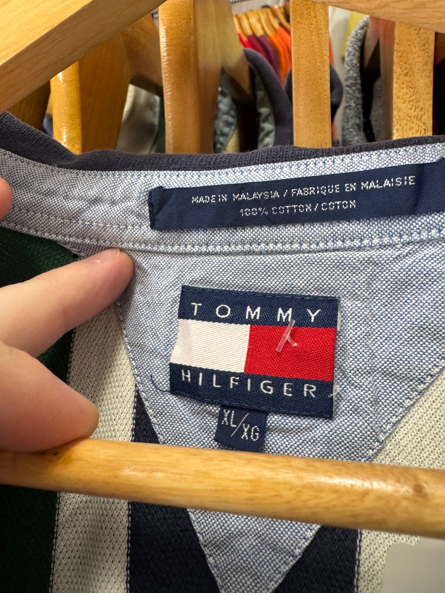 Vintage Tommy Striped Polo