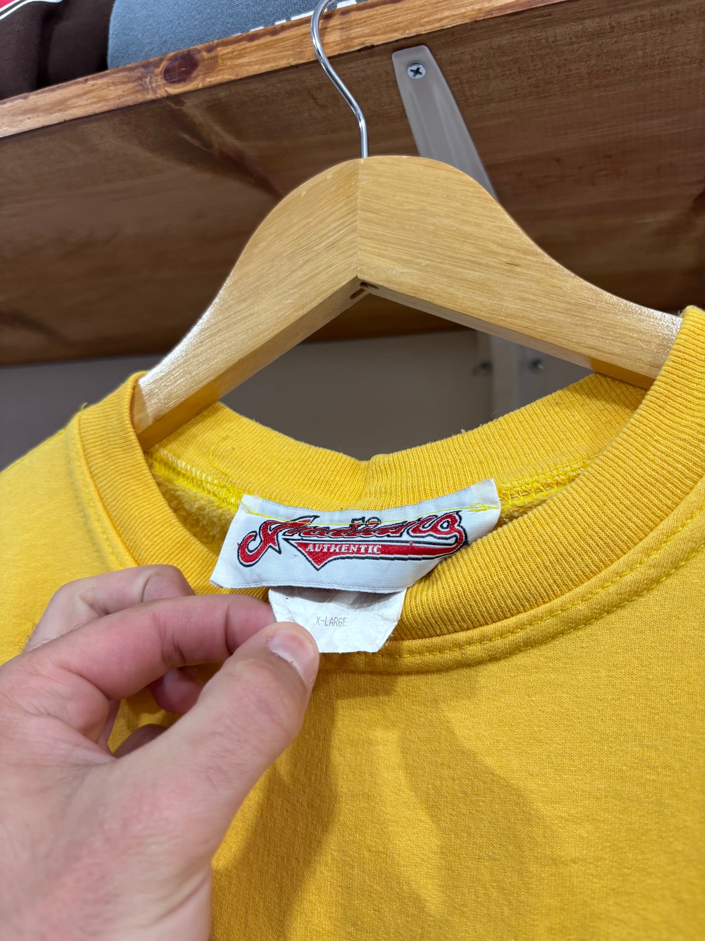 Vintage Cleveland Indians Yellow Crewneck