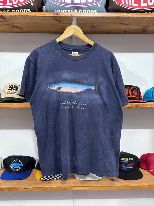 Vintage “Catching The Blues” Fish Tee