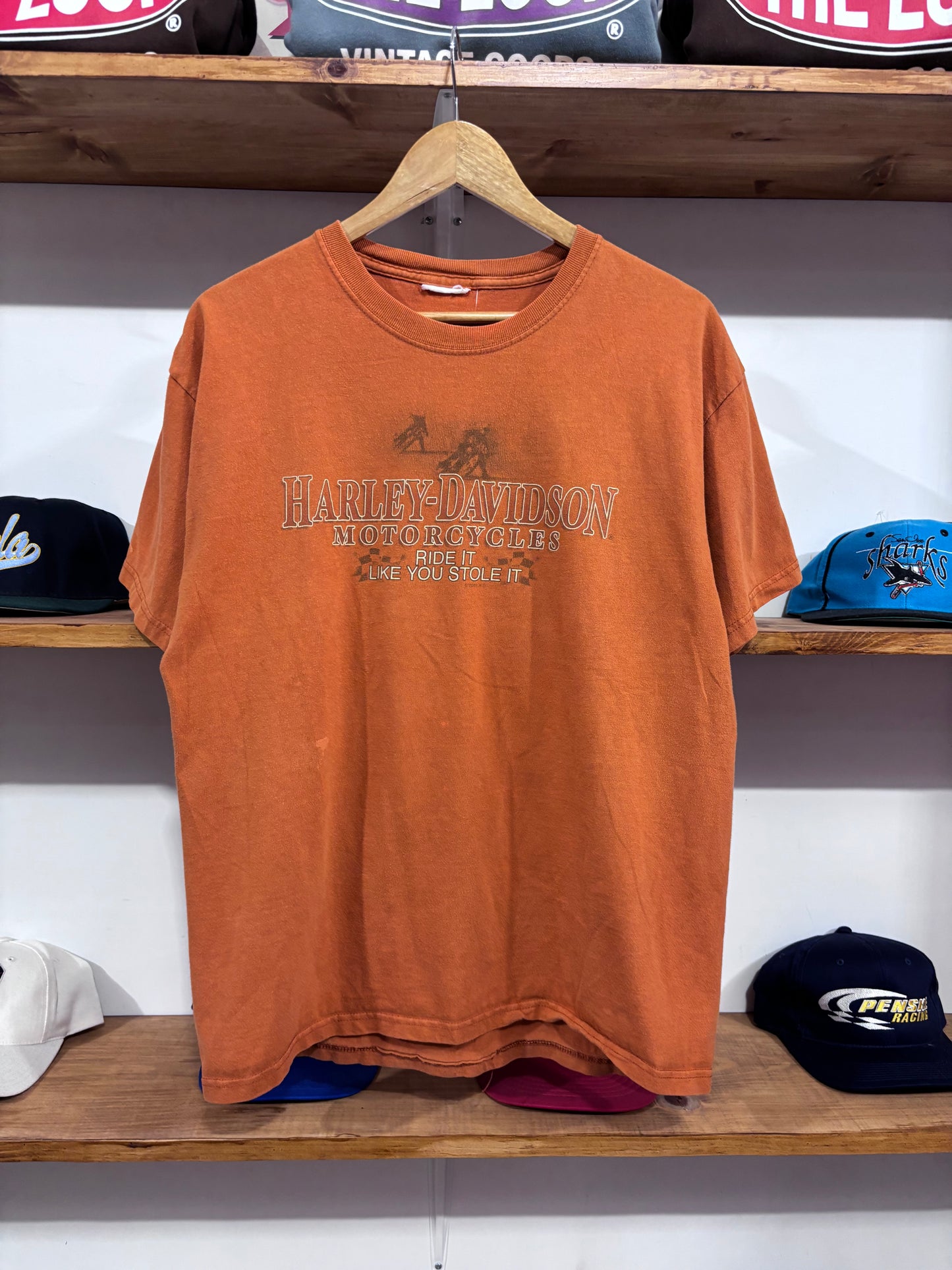Vintage Harley Davidson Orange Tee
