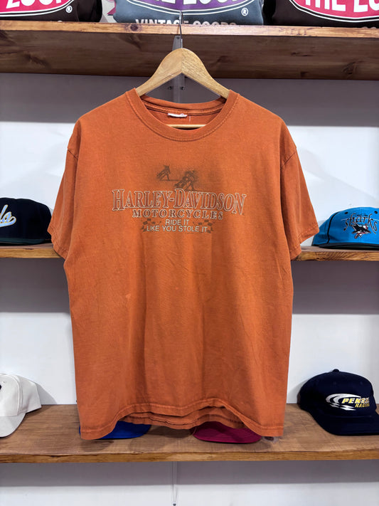 Vintage Harley Davidson Orange Tee