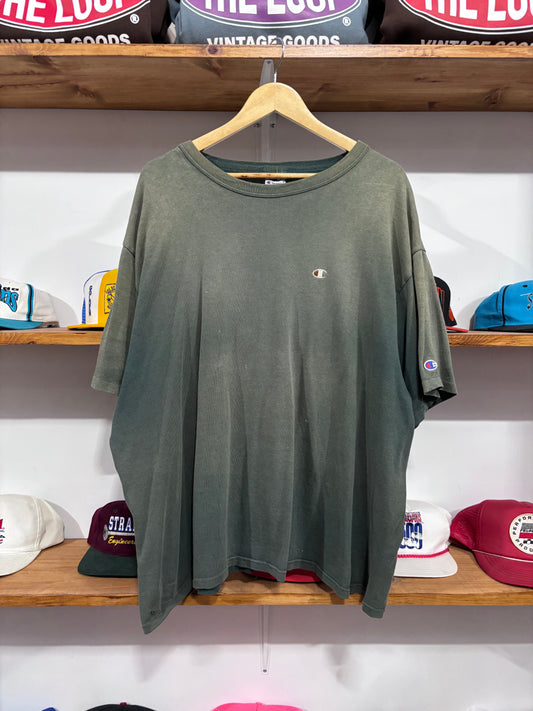 Vintage Faded Champion Green Tee