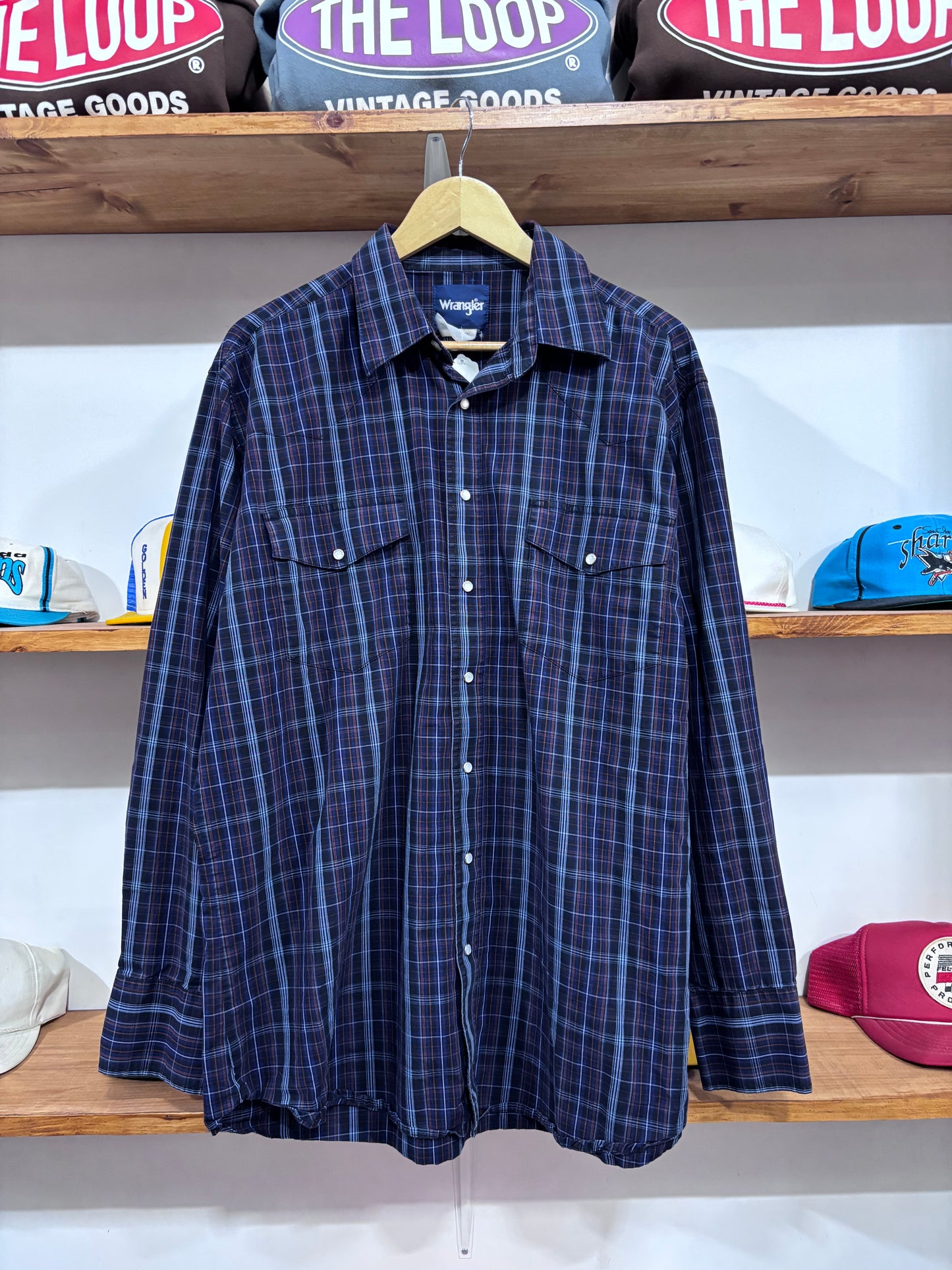 Vintage Wrangler Pearl Snap Up