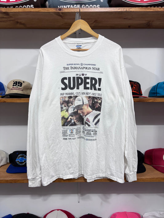 Vintage Indianapolis Colts Newspaper Tee
