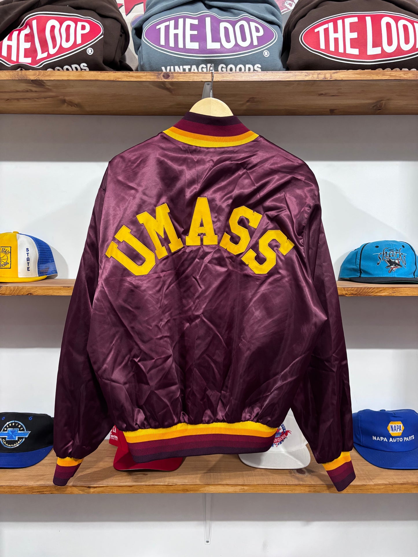 Vintage University of Massachusetts Satin Jacket