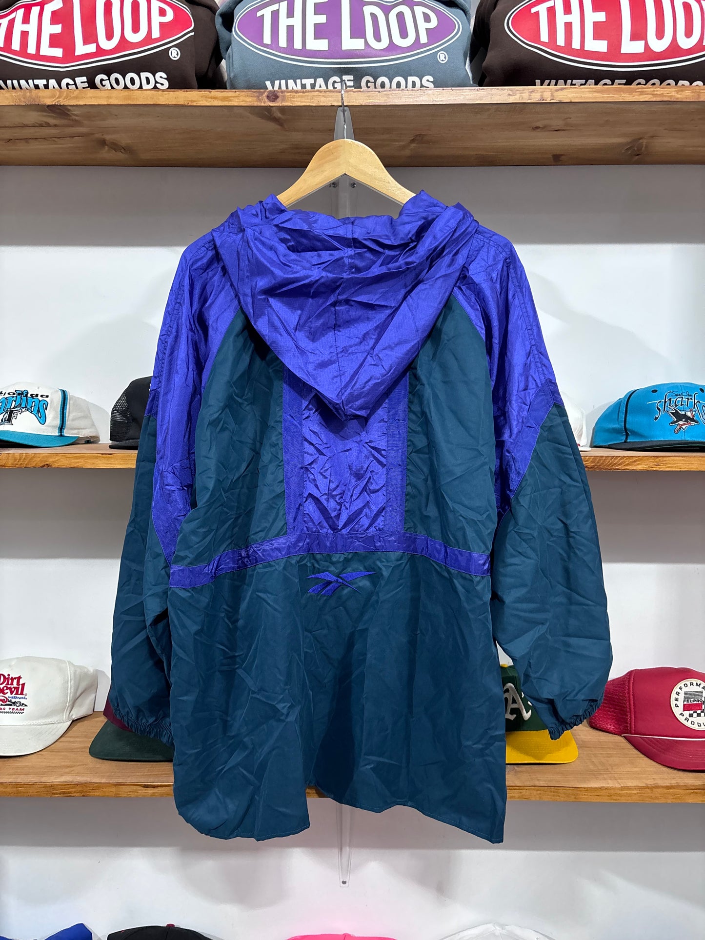 Vintage Reebok Hooded Windbreaker