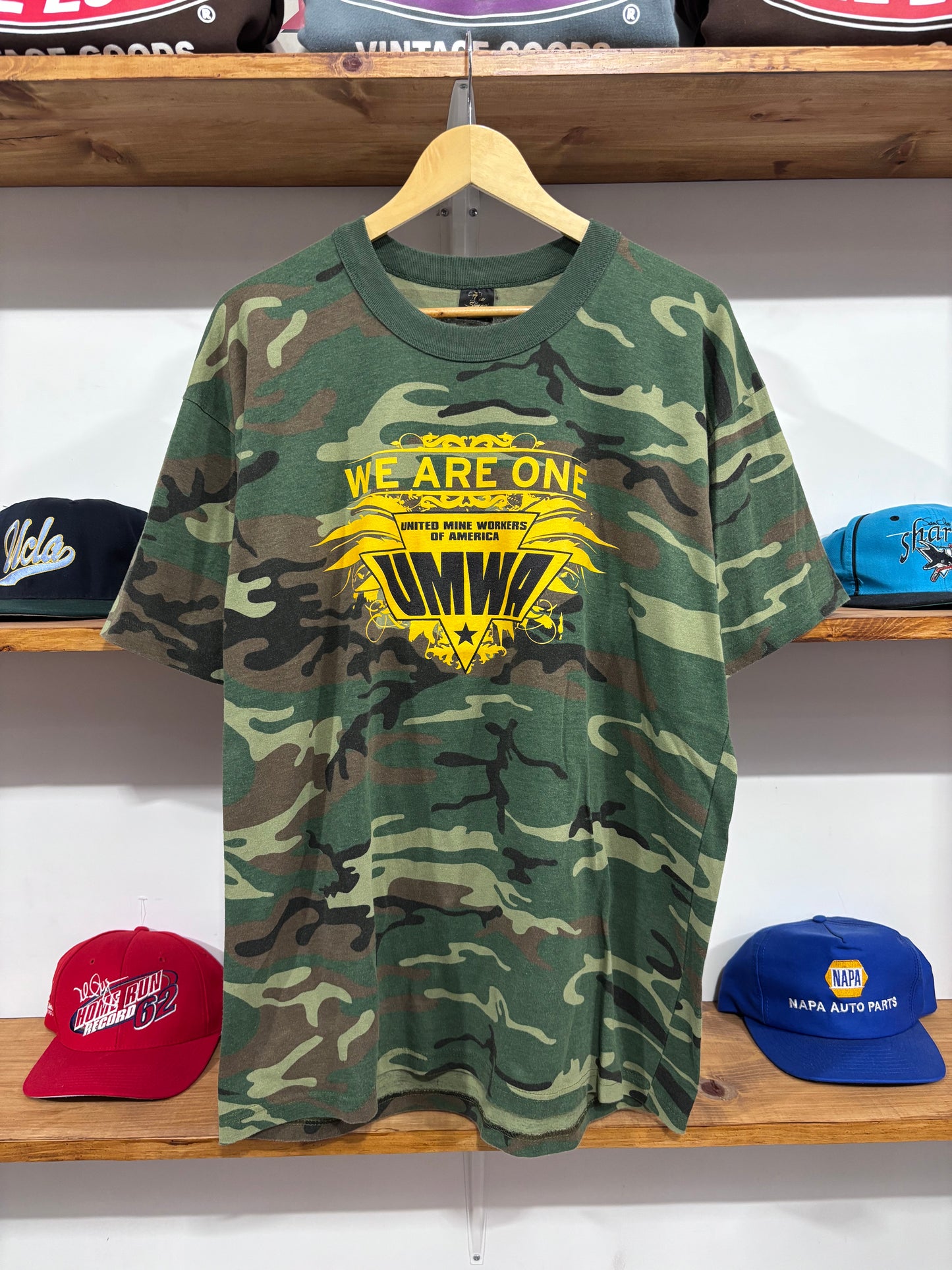 Vintage Mine Workers of America Camo Tee
