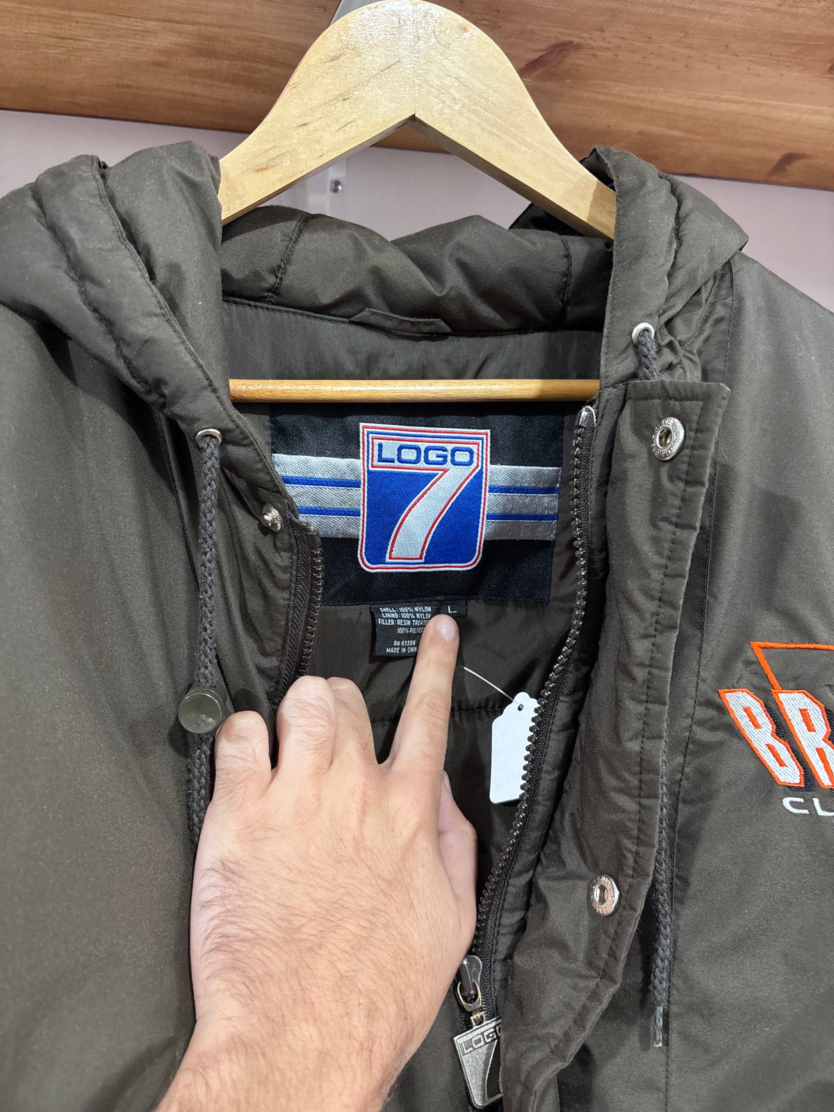 Vintage Cleveland Browns Puffer Jacket