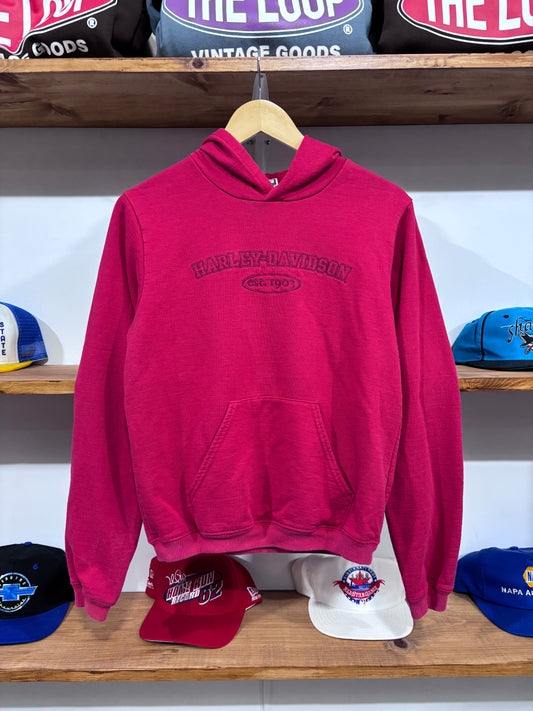 Vintage Harley Davidson Red Hoodie