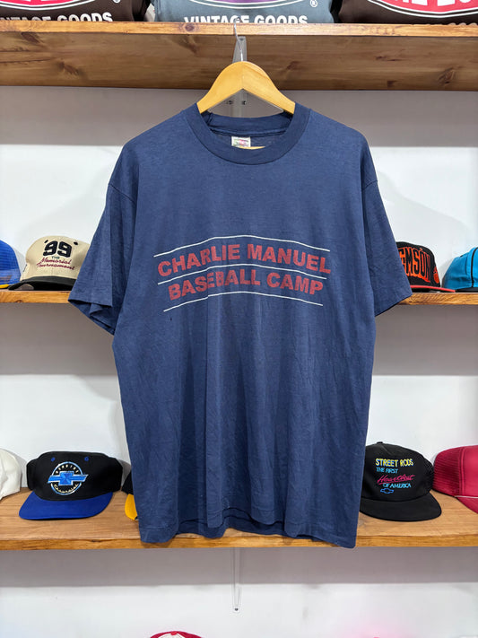 Vintage Charlie Manuel Baseball Camp Tee