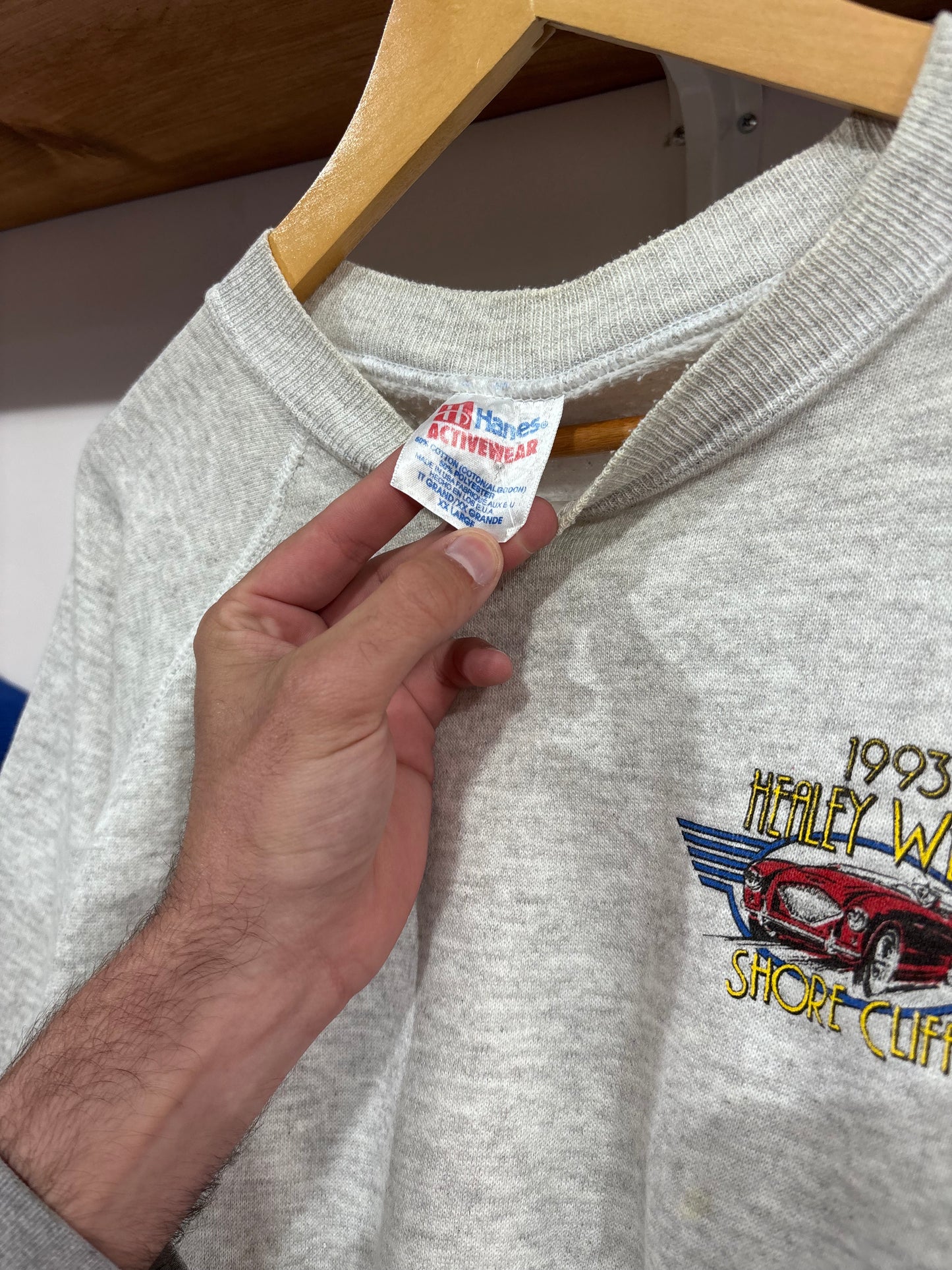 Vintage Healey Week Shore Cliff Crewneck