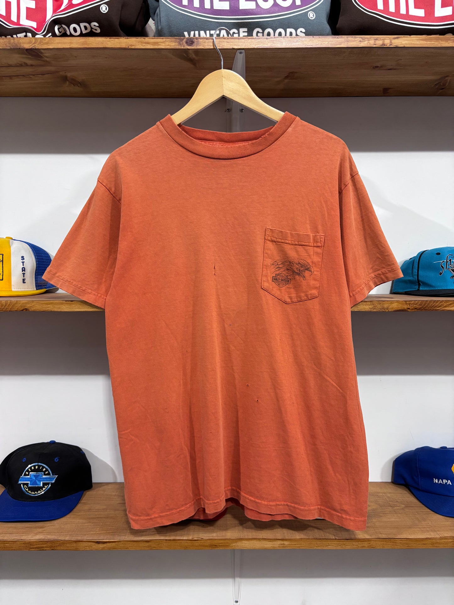 Vintage Harley Davidson Eagle Pocket Tee
