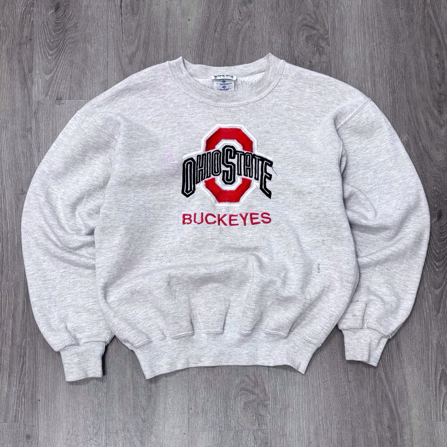 Vintage Ohio State Buckeyes Logo Gray Crewneck