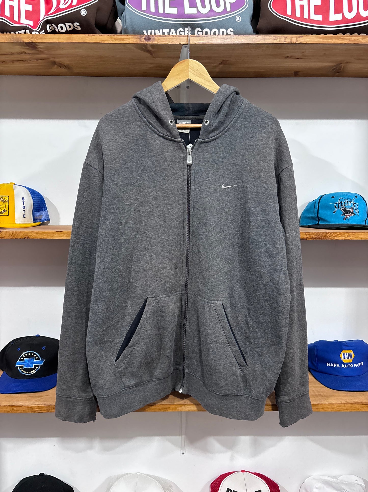 Vintage Nike Gray Hoodie